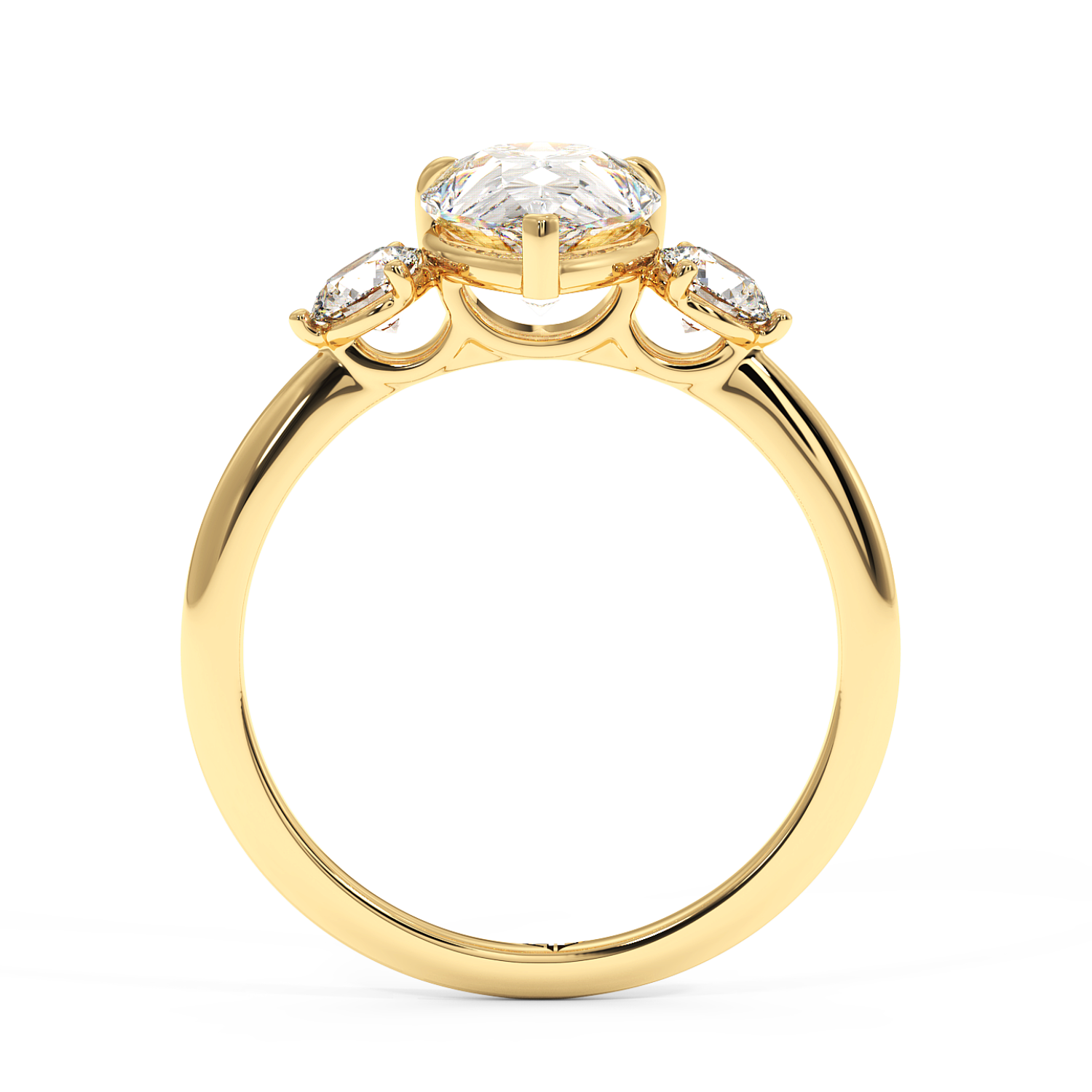 18K Yellow Gold Aida Engagement Ring