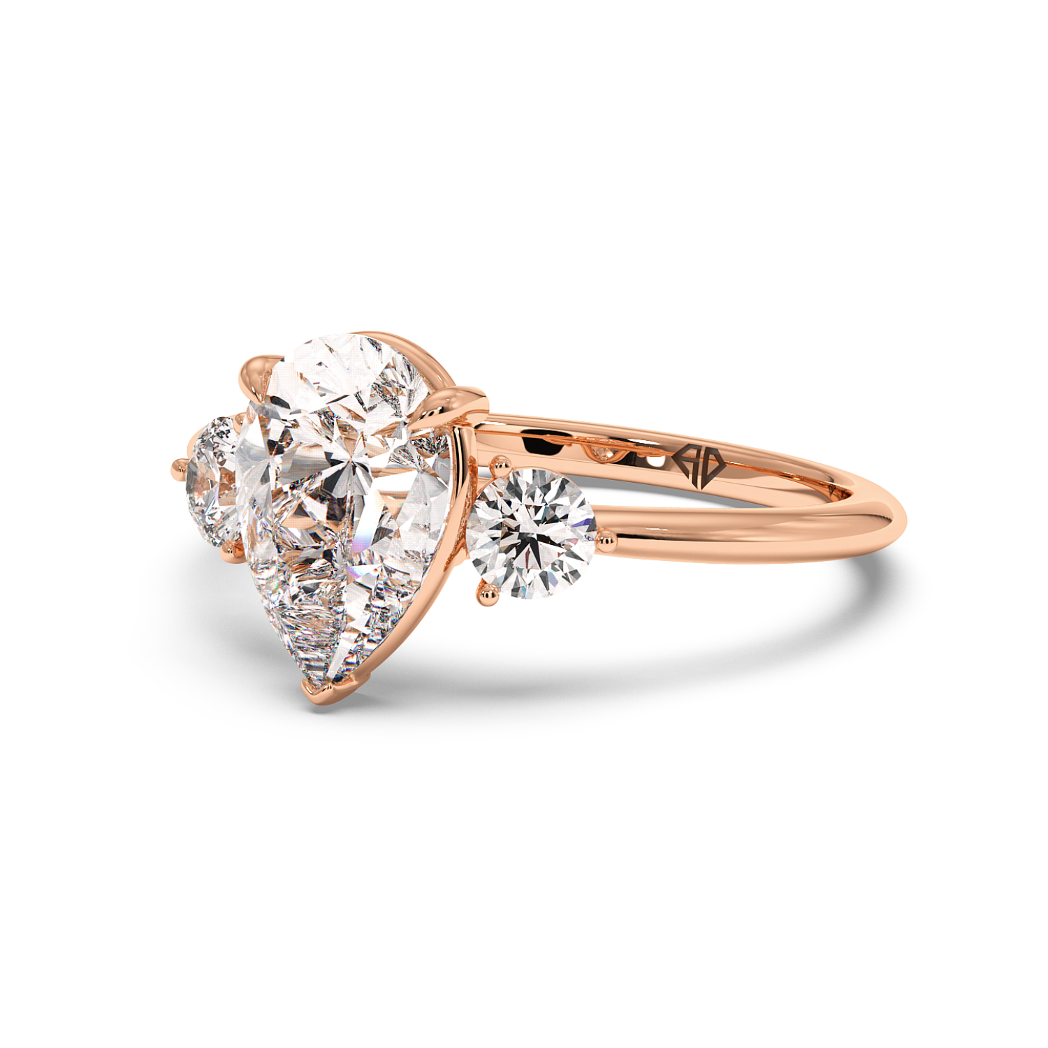 18K Rose Gold Aida Engagement Ring