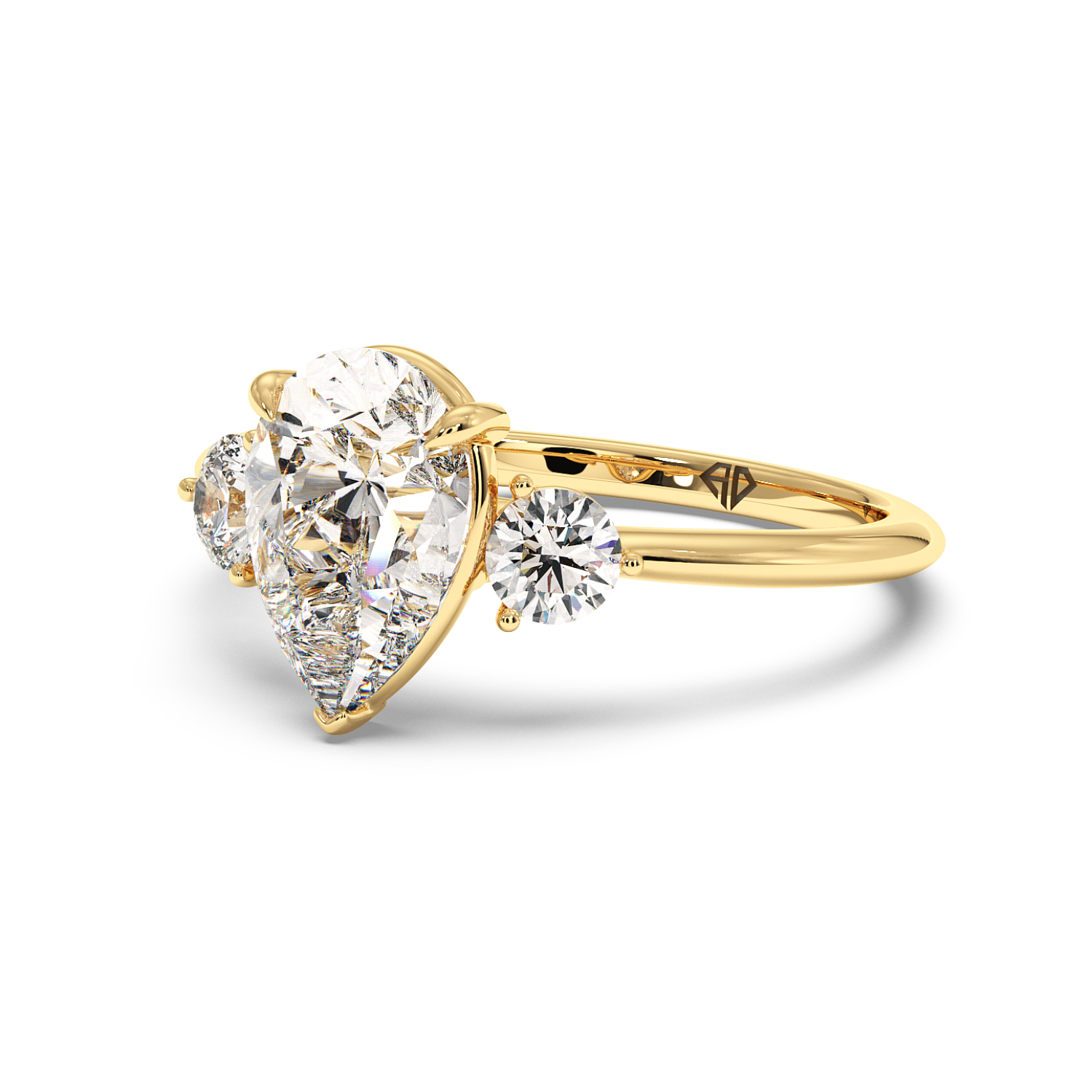 18K Yellow Gold Aida Engagement Ring