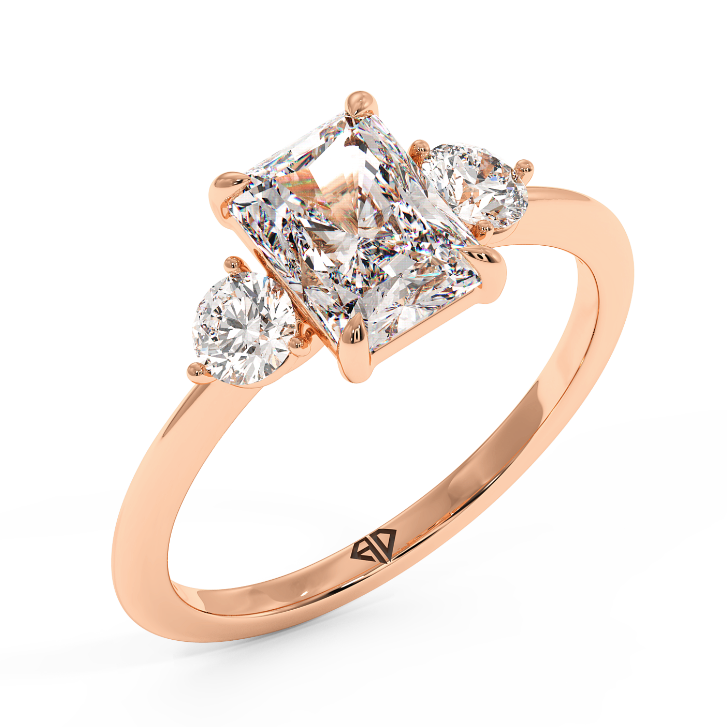 18K Rose Gold Aida Engagement Ring