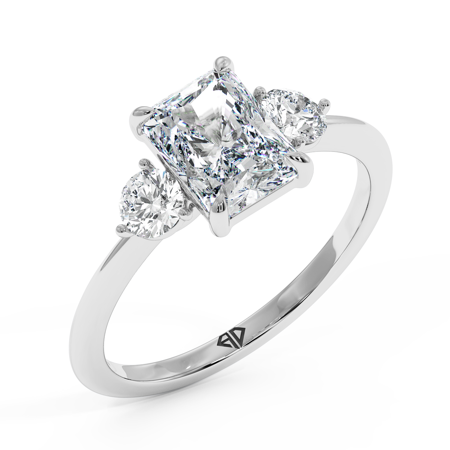 18K White Gold Aida Engagement Ring