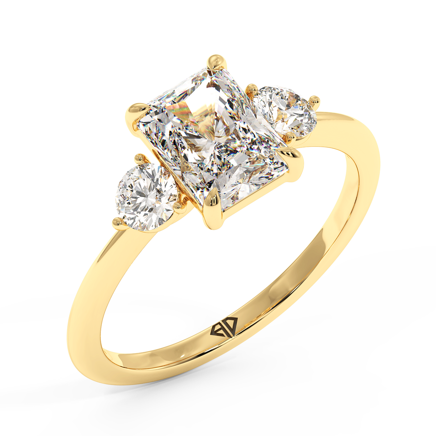 18K Yellow Gold Aida Engagement Ring