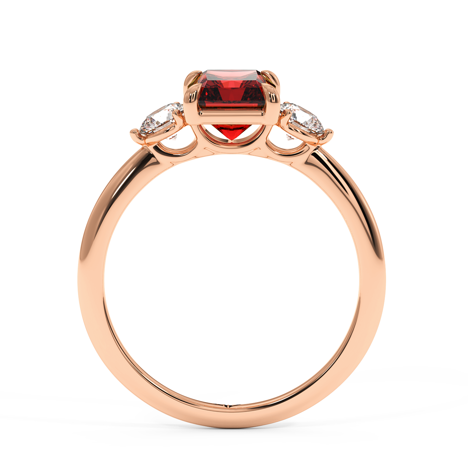 18K Rose Gold Aida Engagement Ring