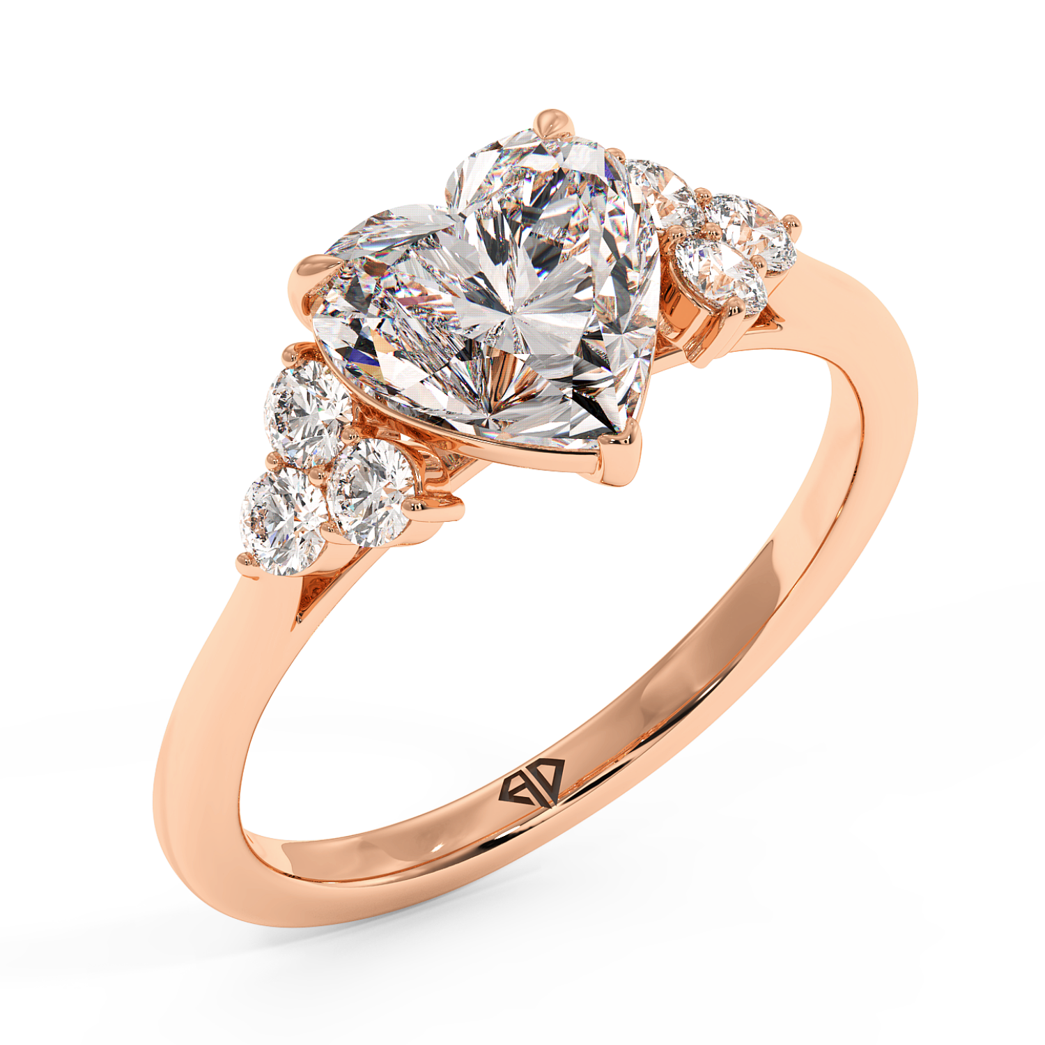 18K Rose Gold Sasha Engagement Ring