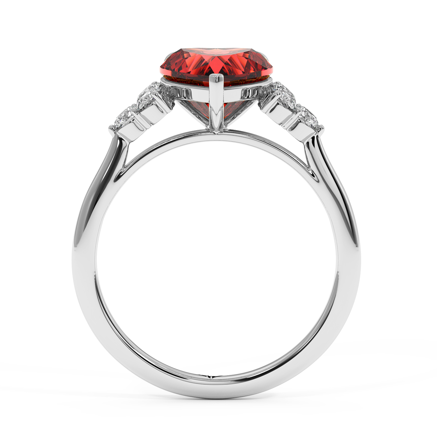 18K White Gold Sasha Engagement Ring