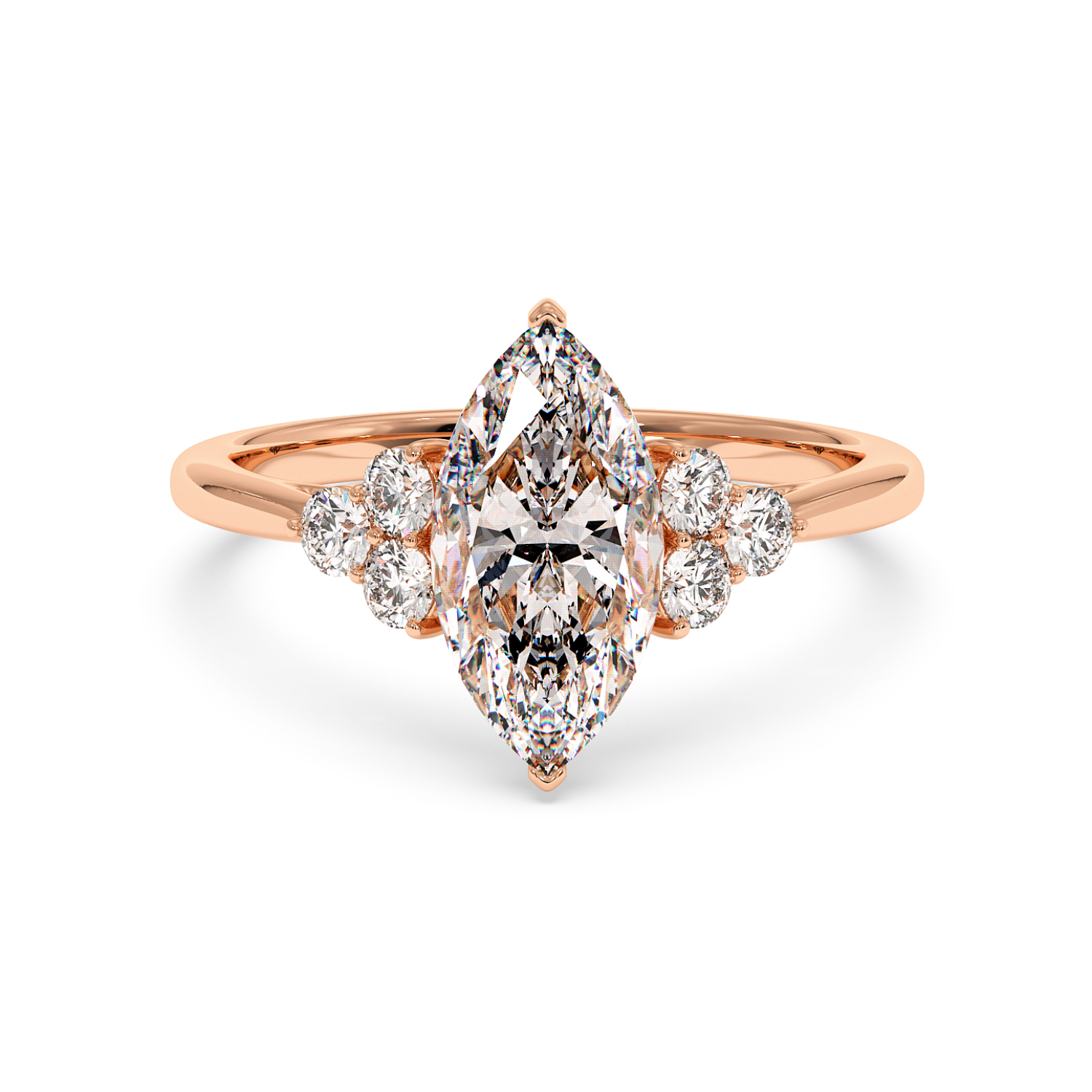 18K Rose Gold Sasha Engagement Ring