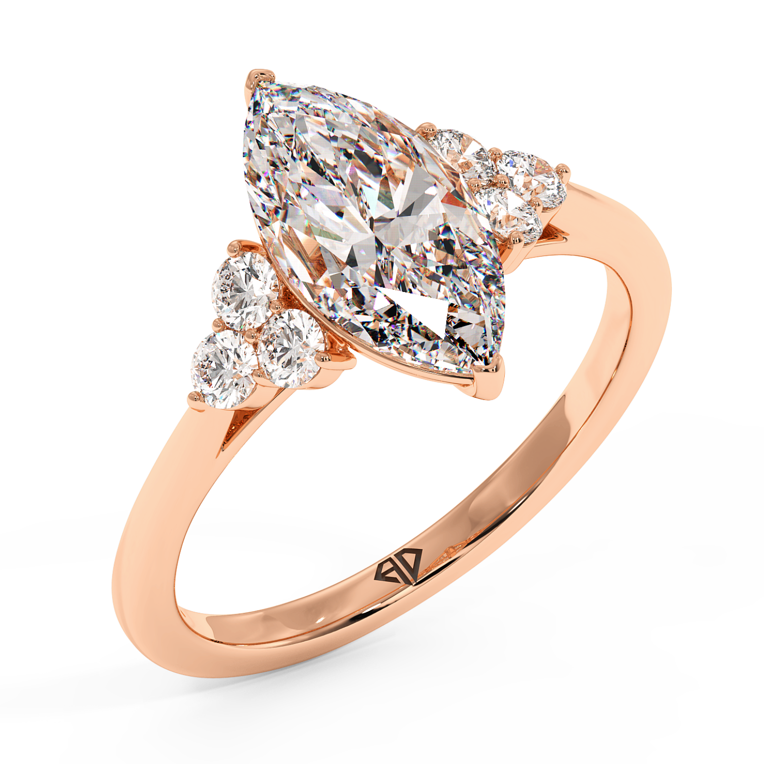 18K Rose Gold Sasha Engagement Ring