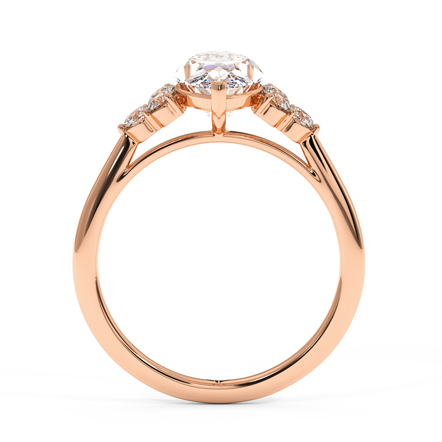 18K Rose Gold Sasha Engagement Ring