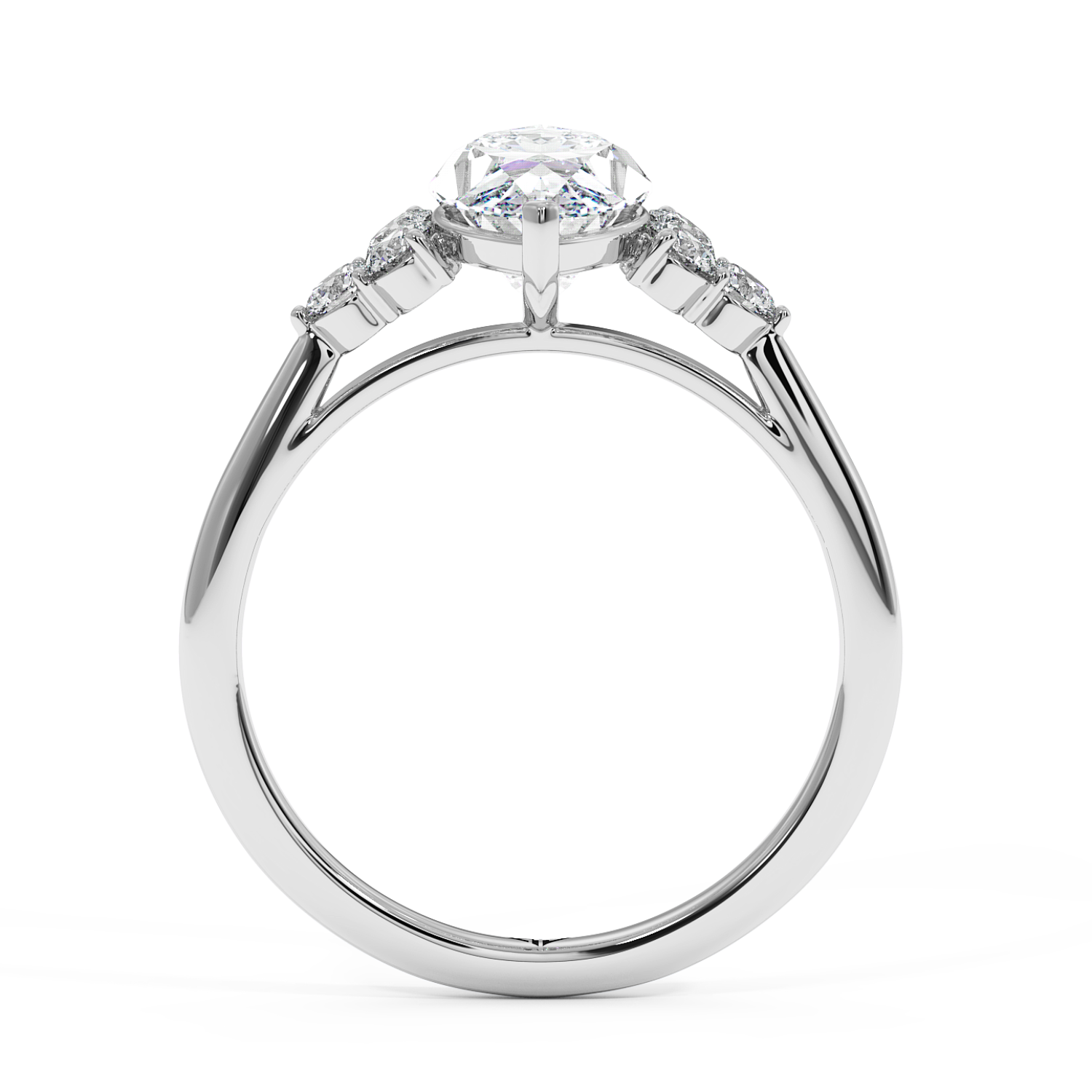 18K White Gold Sasha Engagement Ring