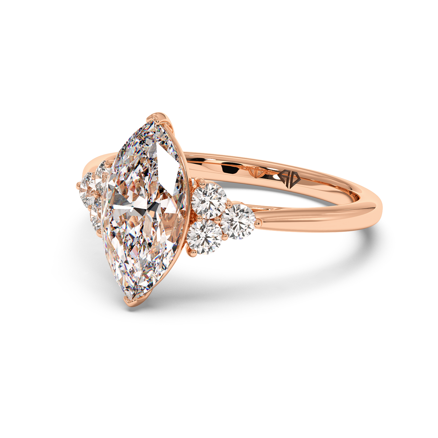 18K Rose Gold Sasha Engagement Ring