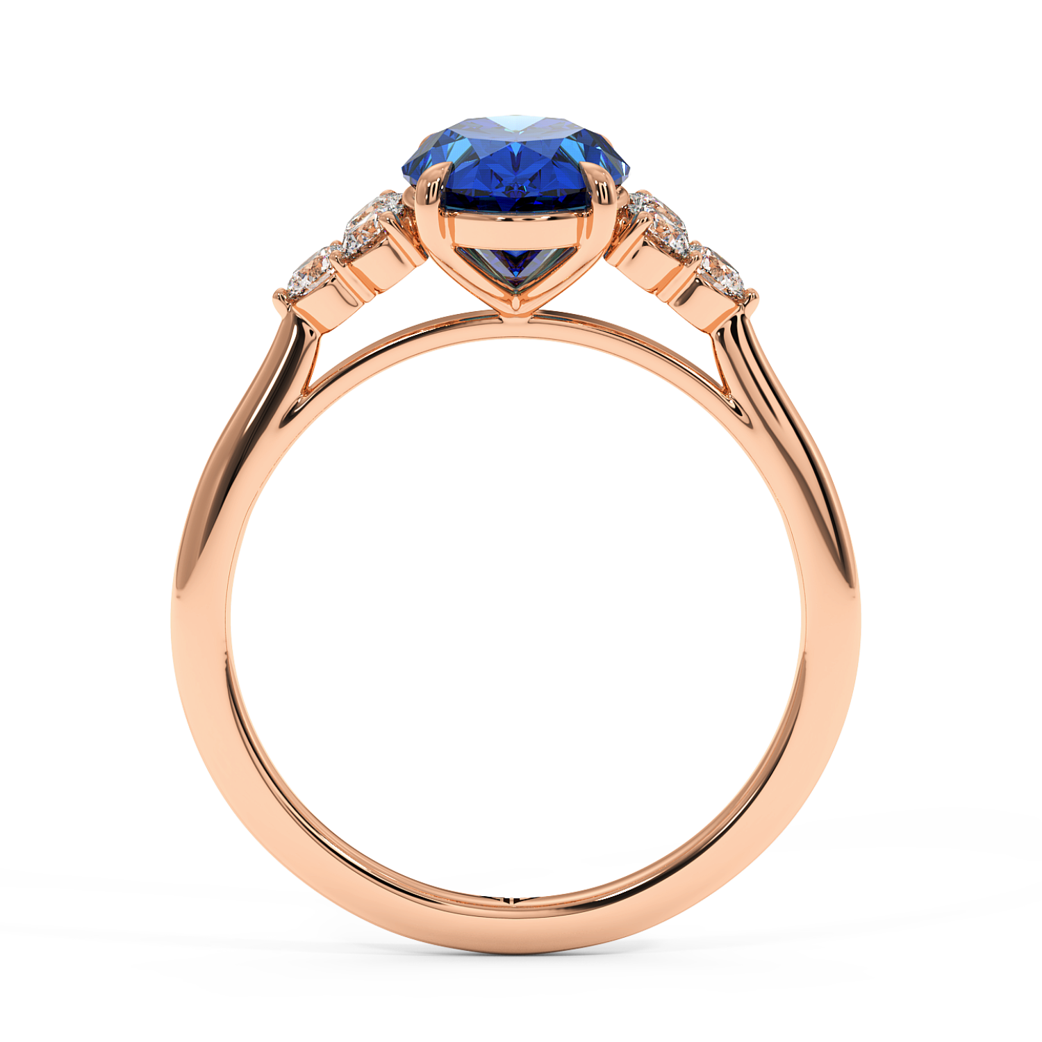 18K Rose Gold Sasha Engagement Ring