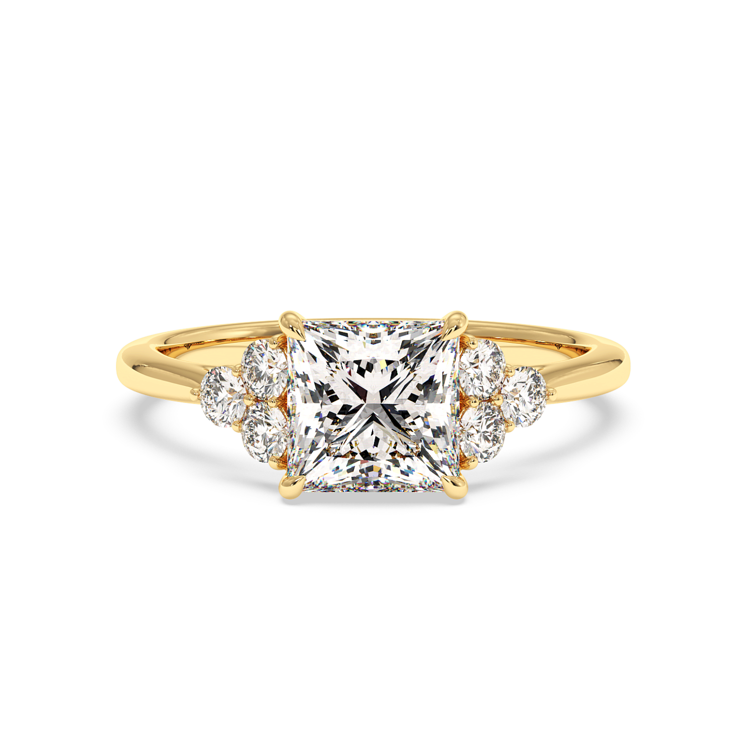 18K Yellow Gold Sasha Engagement Ring