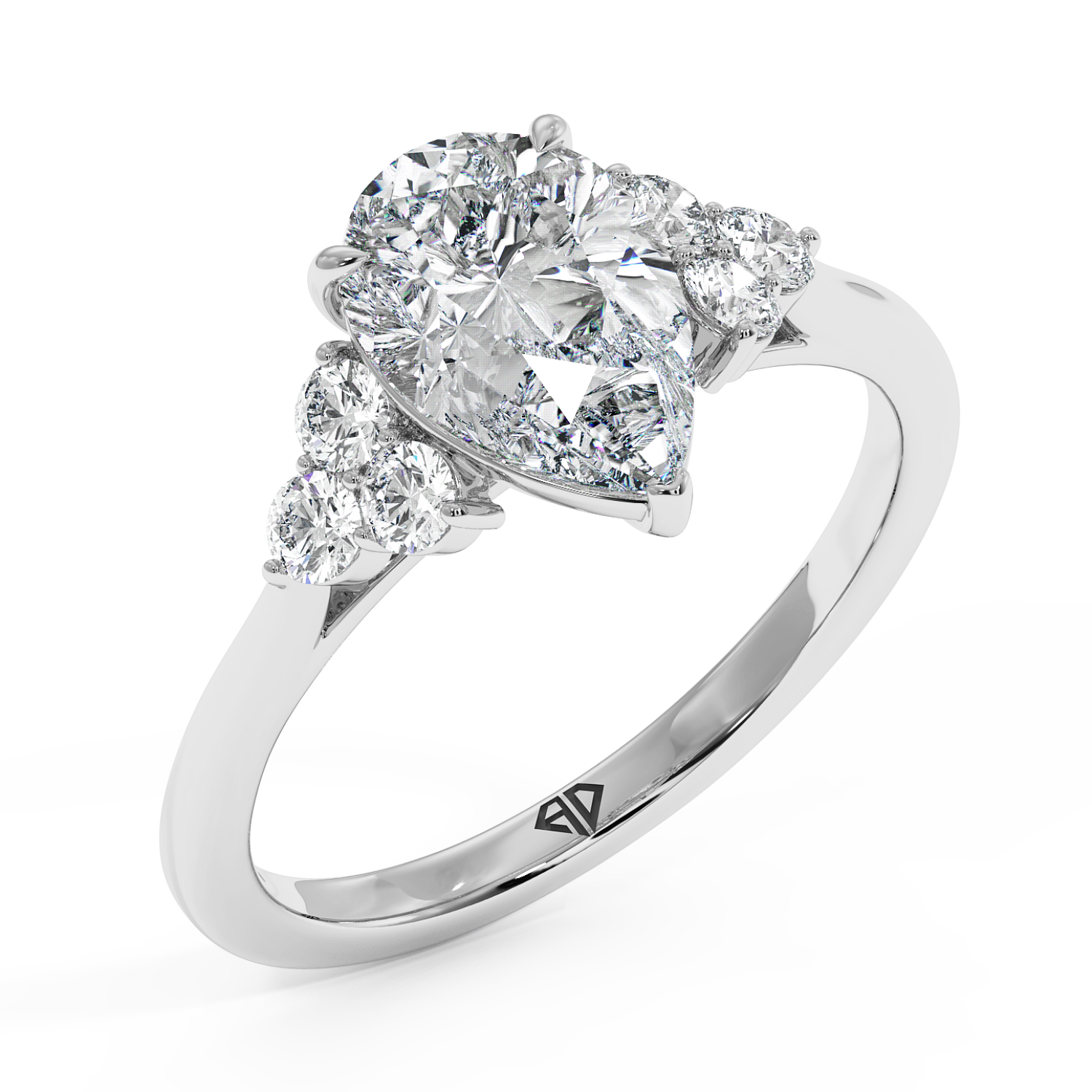 18K White Gold Sasha Engagement Ring