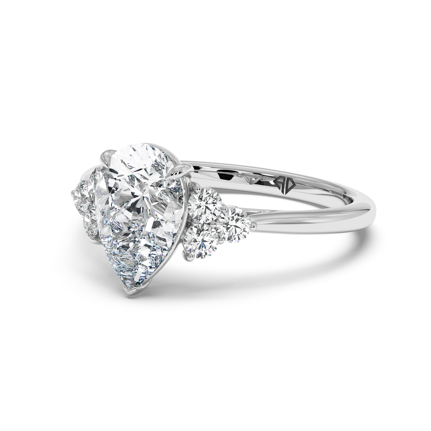 18K White Gold Sasha Engagement Ring