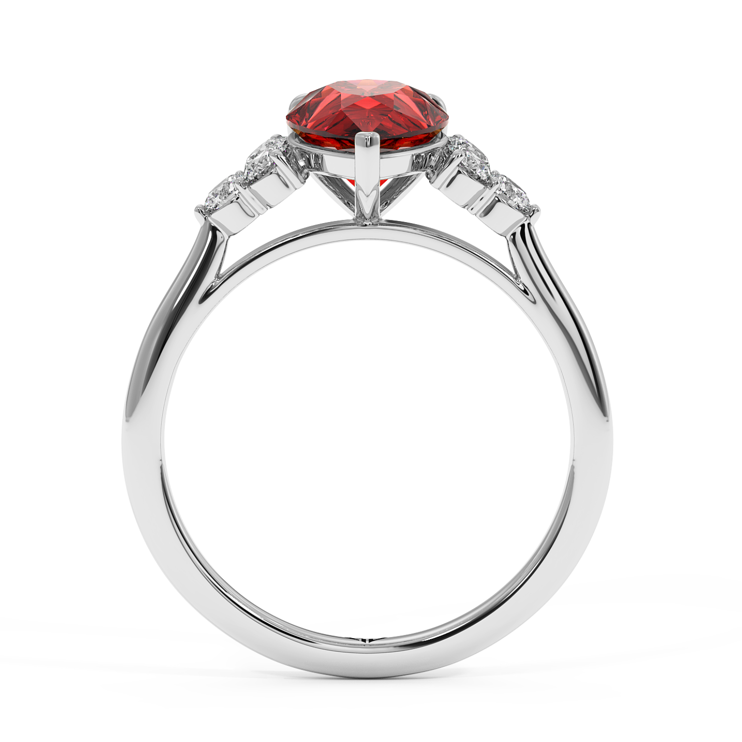 18K White Gold Sasha Engagement Ring