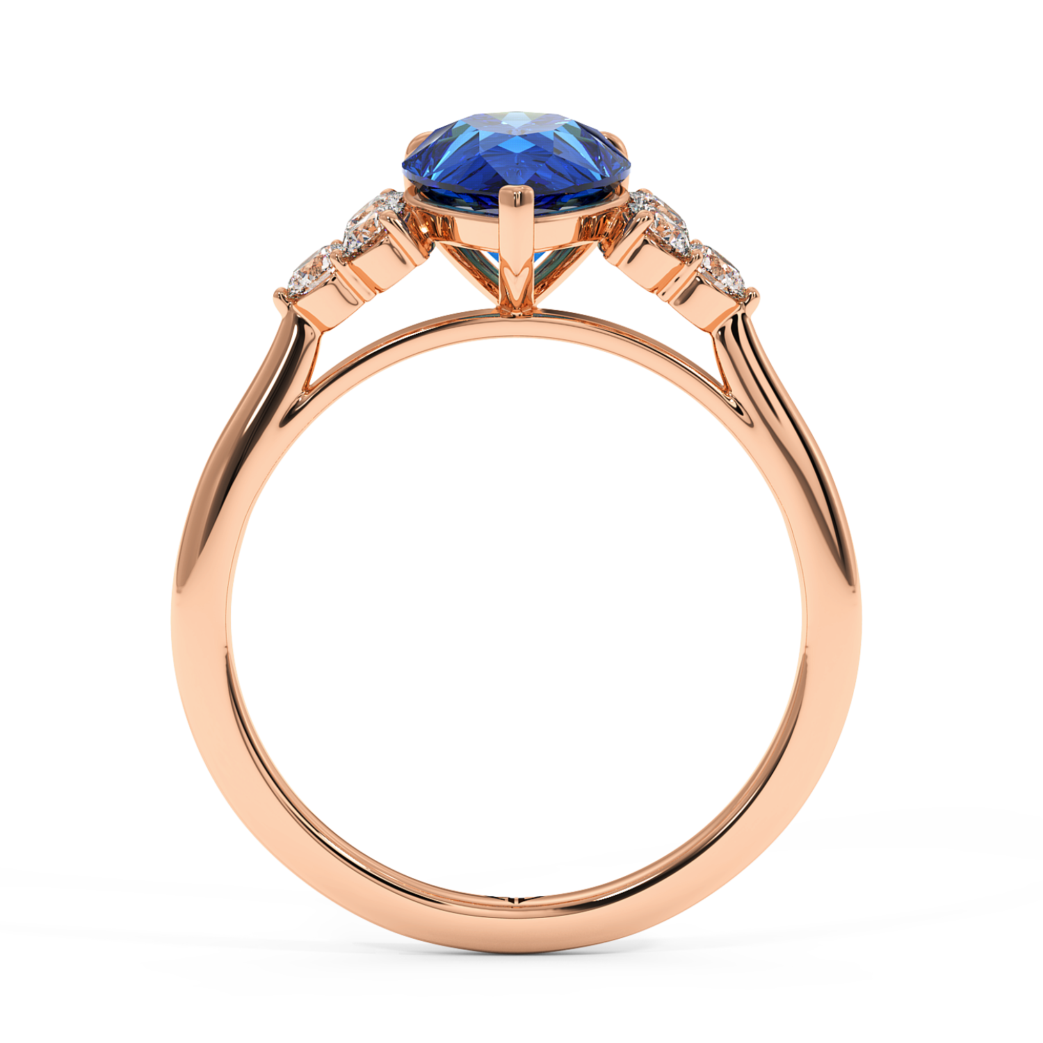 18K Rose Gold Sasha Engagement Ring