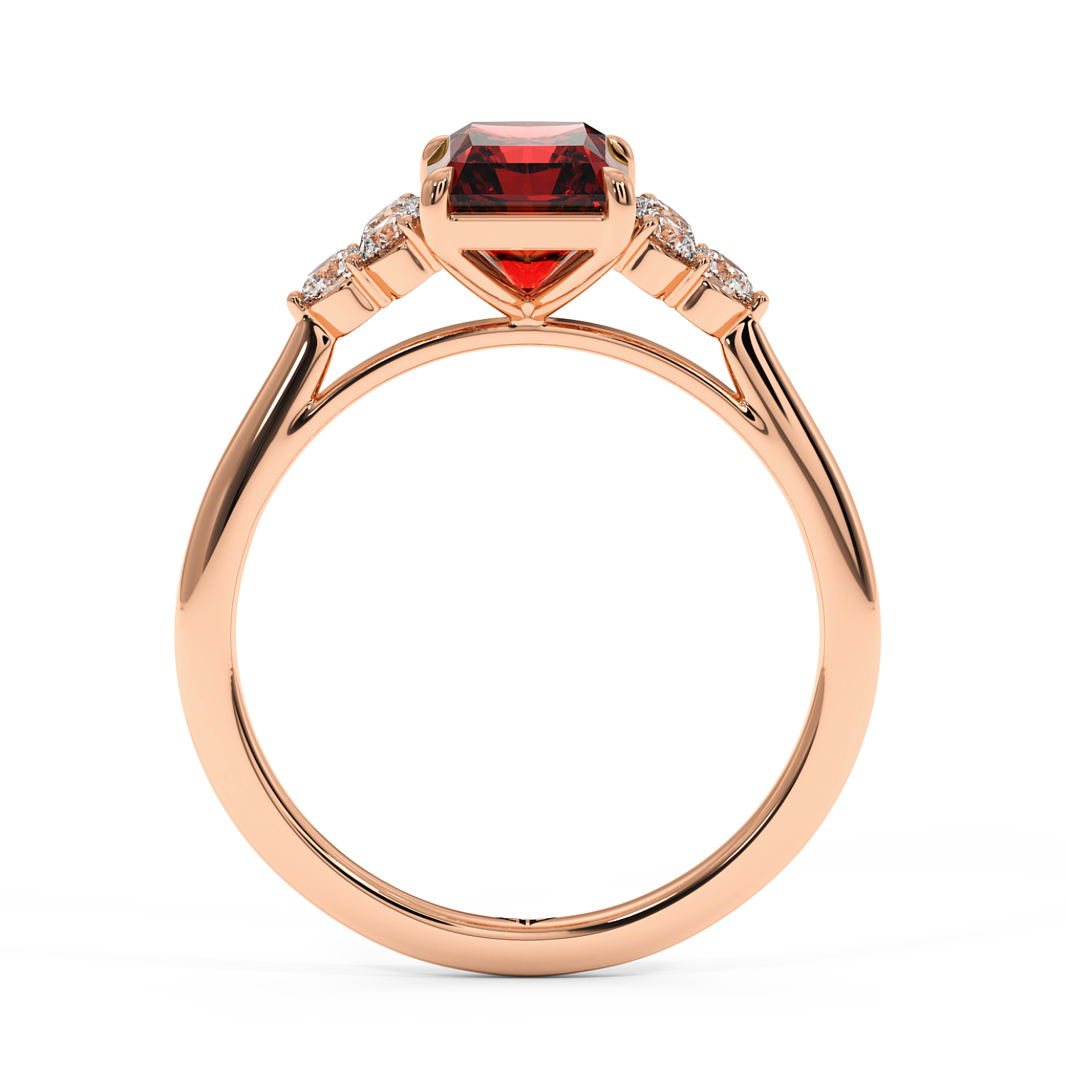 18K Rose Gold Sasha Engagement Ring