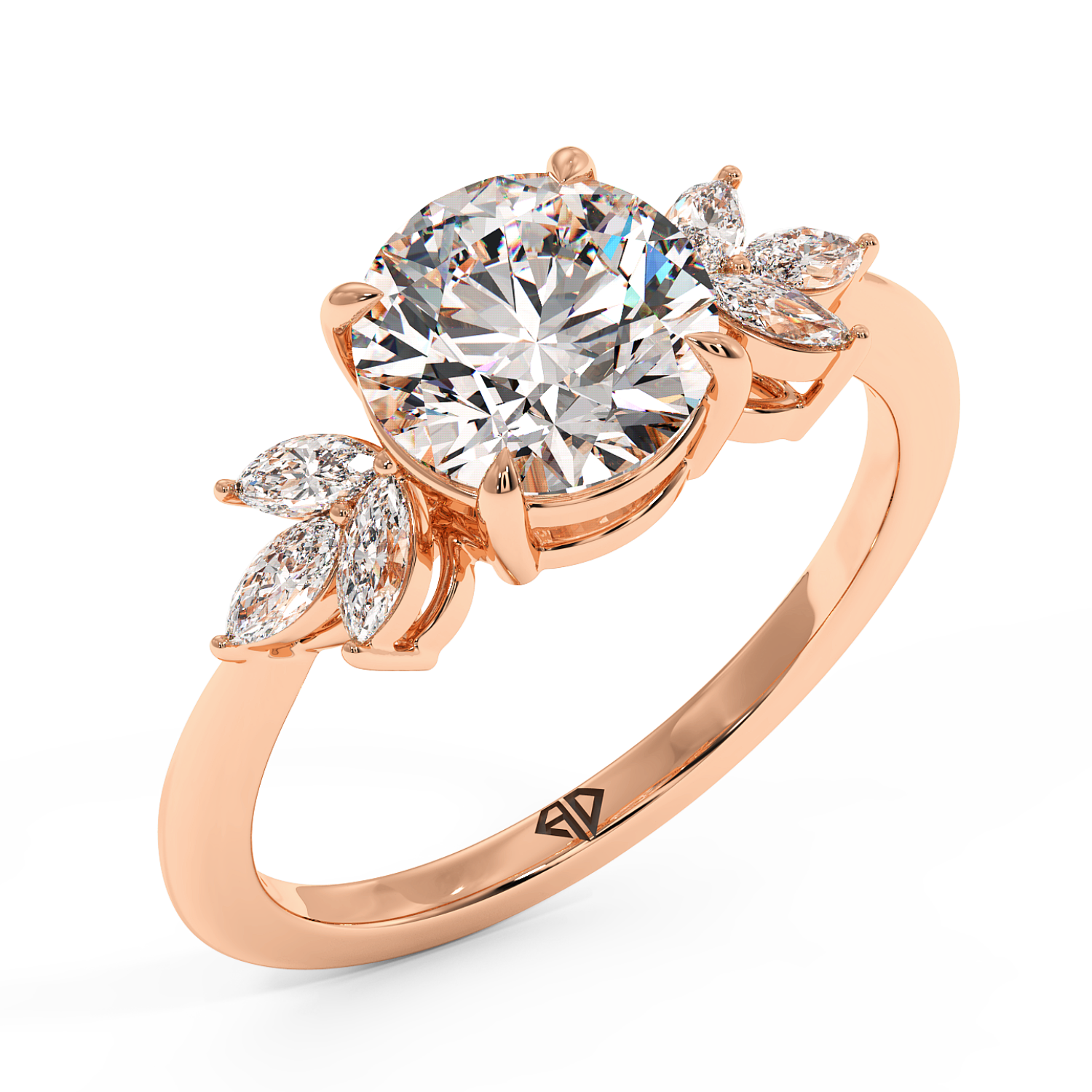 18K Rose Gold Heidi Engagement Ring