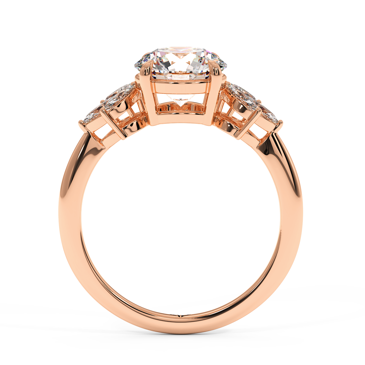 18K Rose Gold Heidi Engagement Ring