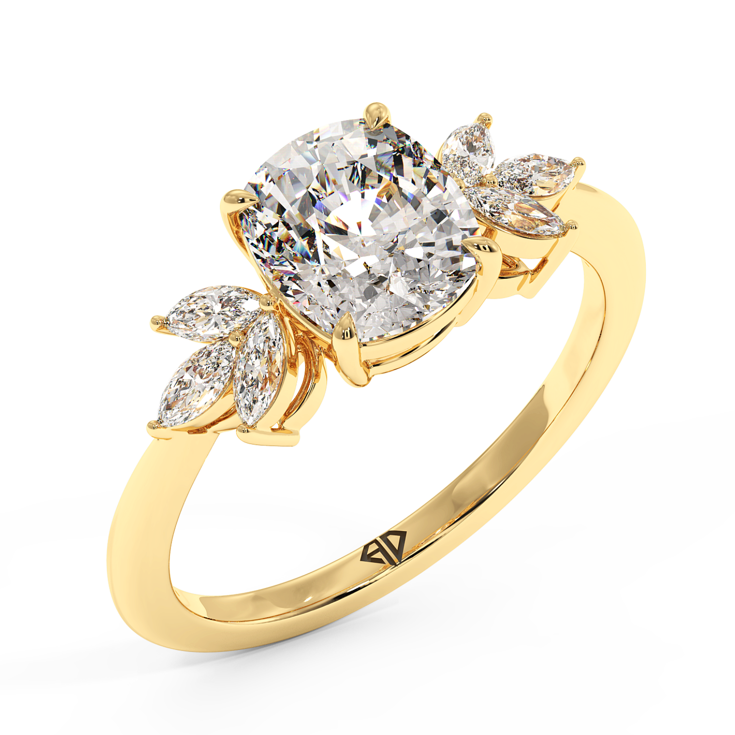 18K Yellow Gold Heidi Engagement Ring