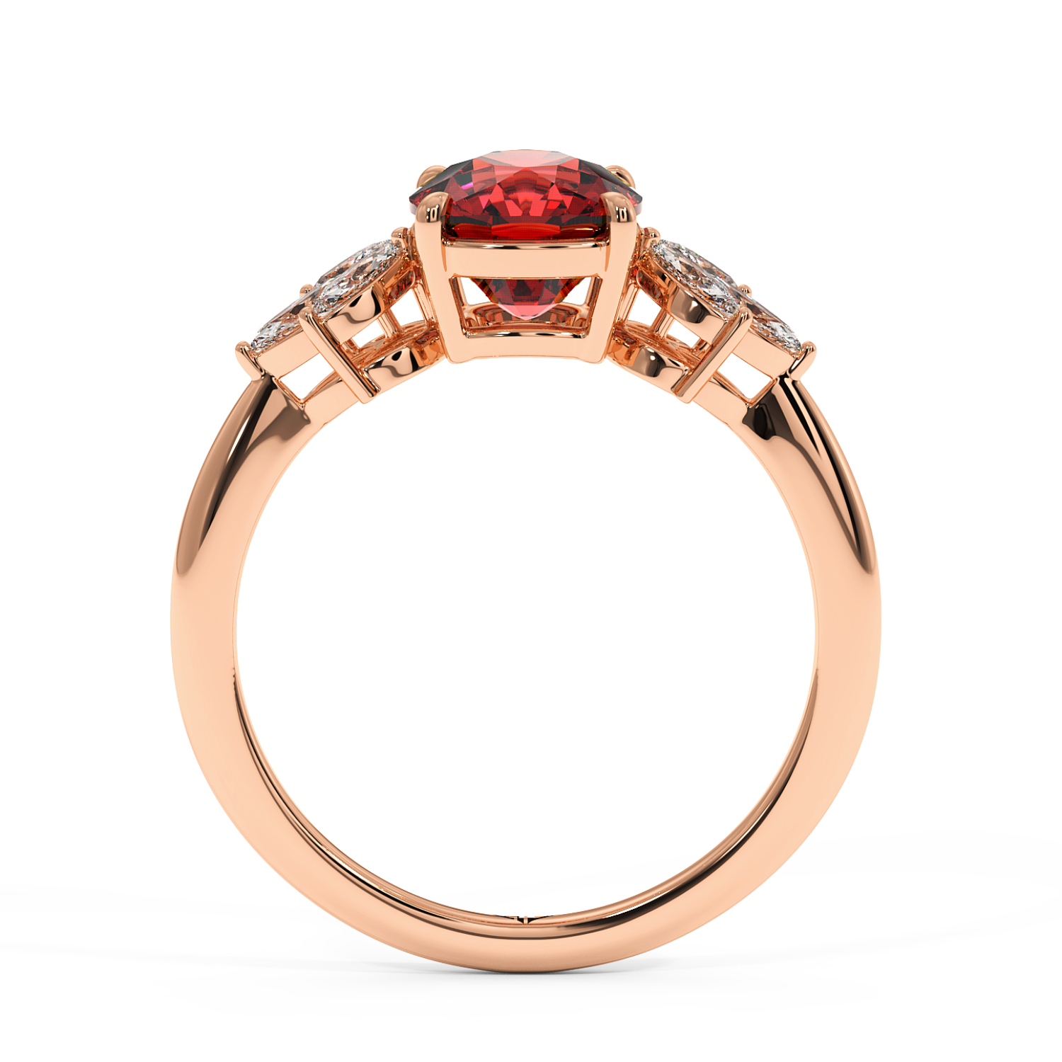 18K Rose Gold Heidi Engagement Ring