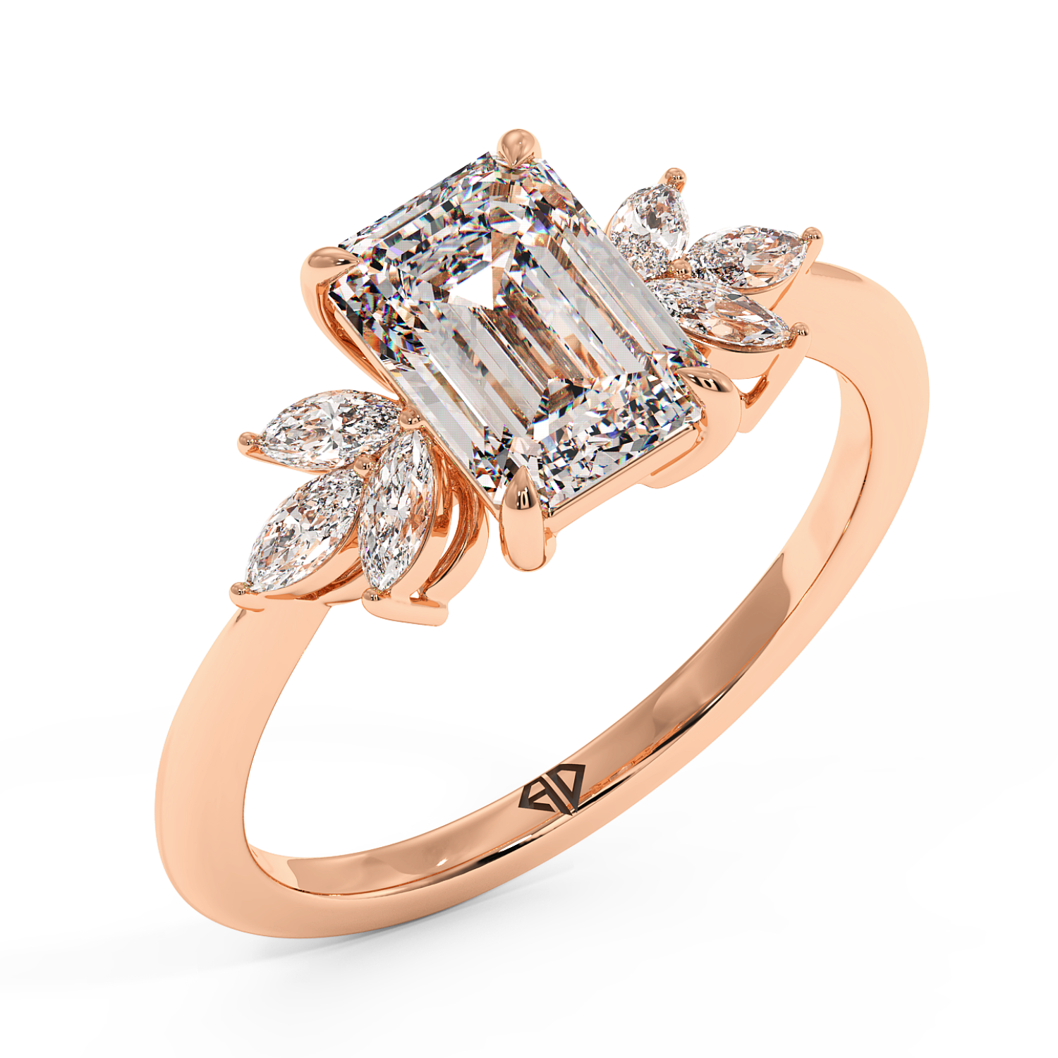 18K Rose Gold Heidi Engagement Ring