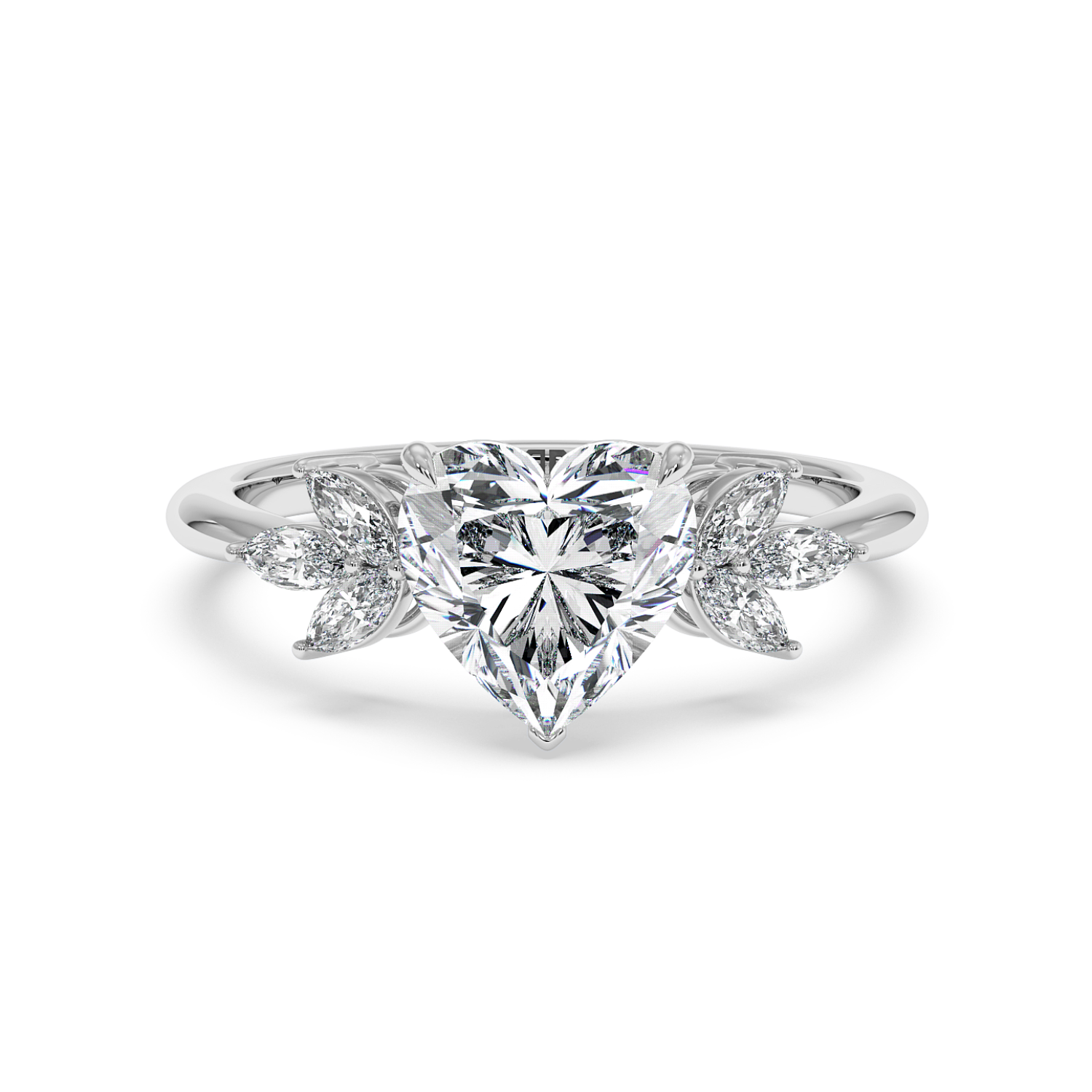 18K White Gold Heidi Engagement Ring