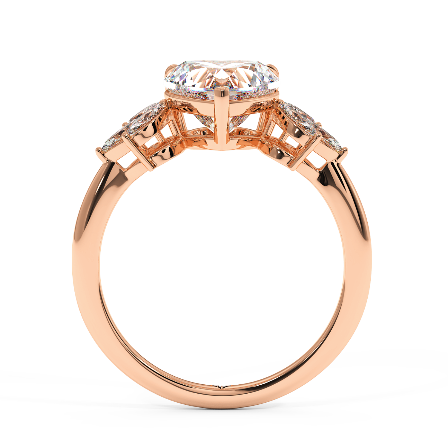 18K Rose Gold Heidi Engagement Ring