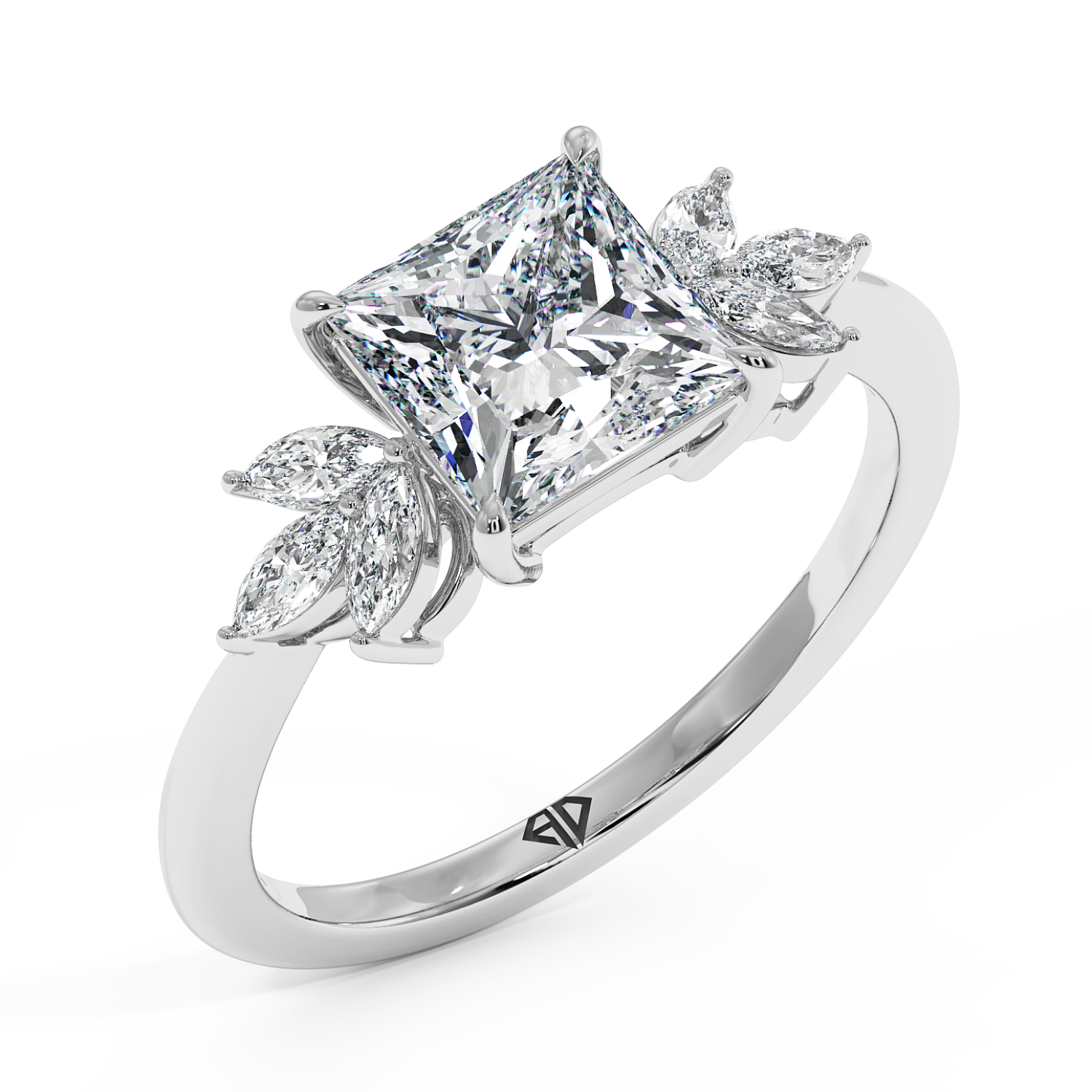 18K White Gold Heidi Engagement Ring