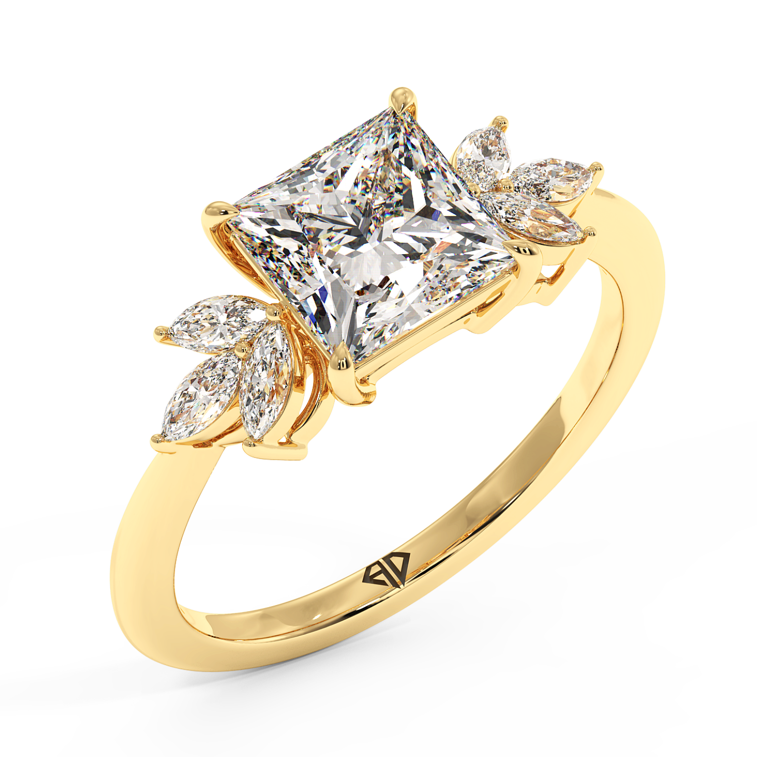 18K Yellow Gold Heidi Engagement Ring