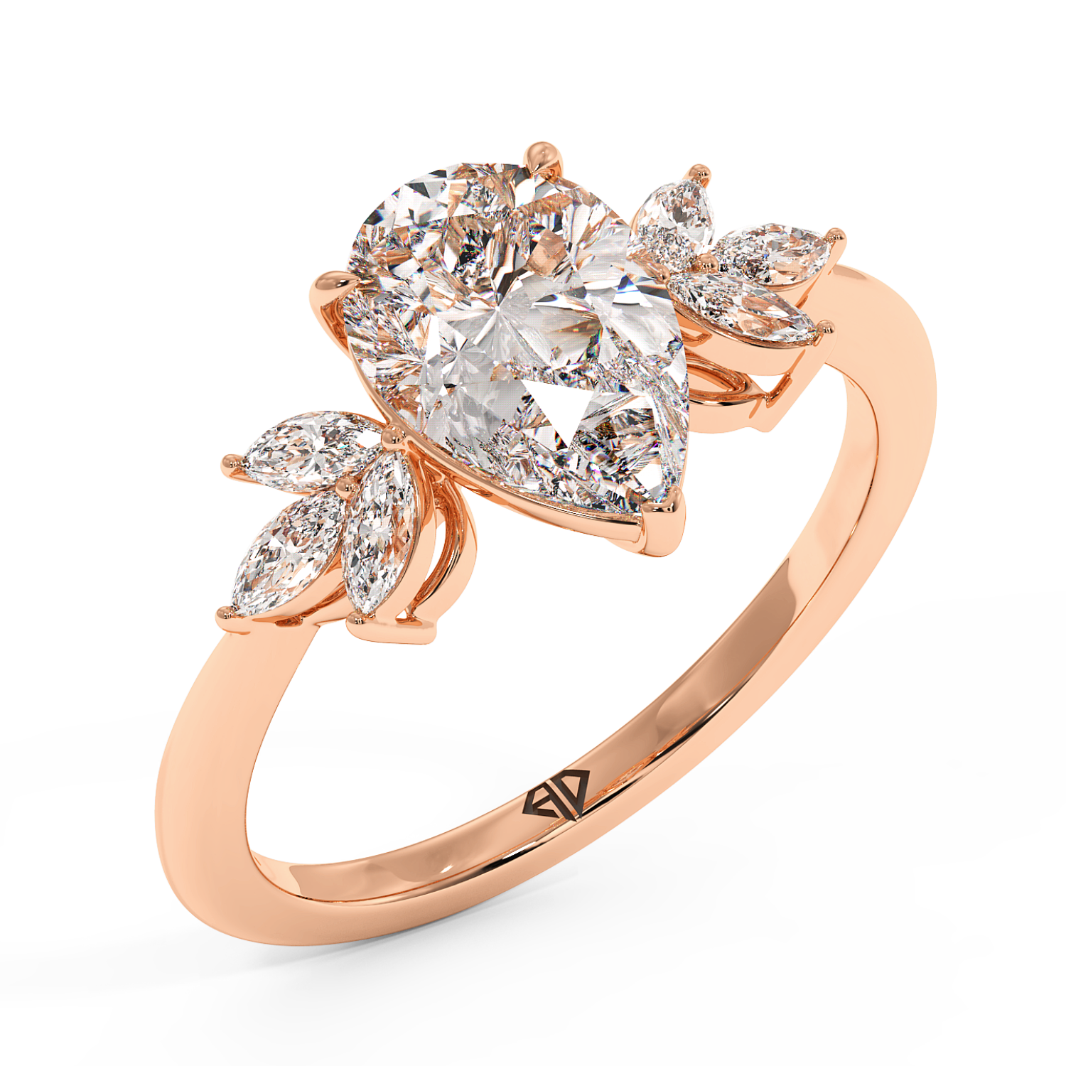 18K Rose Gold Heidi Engagement Ring