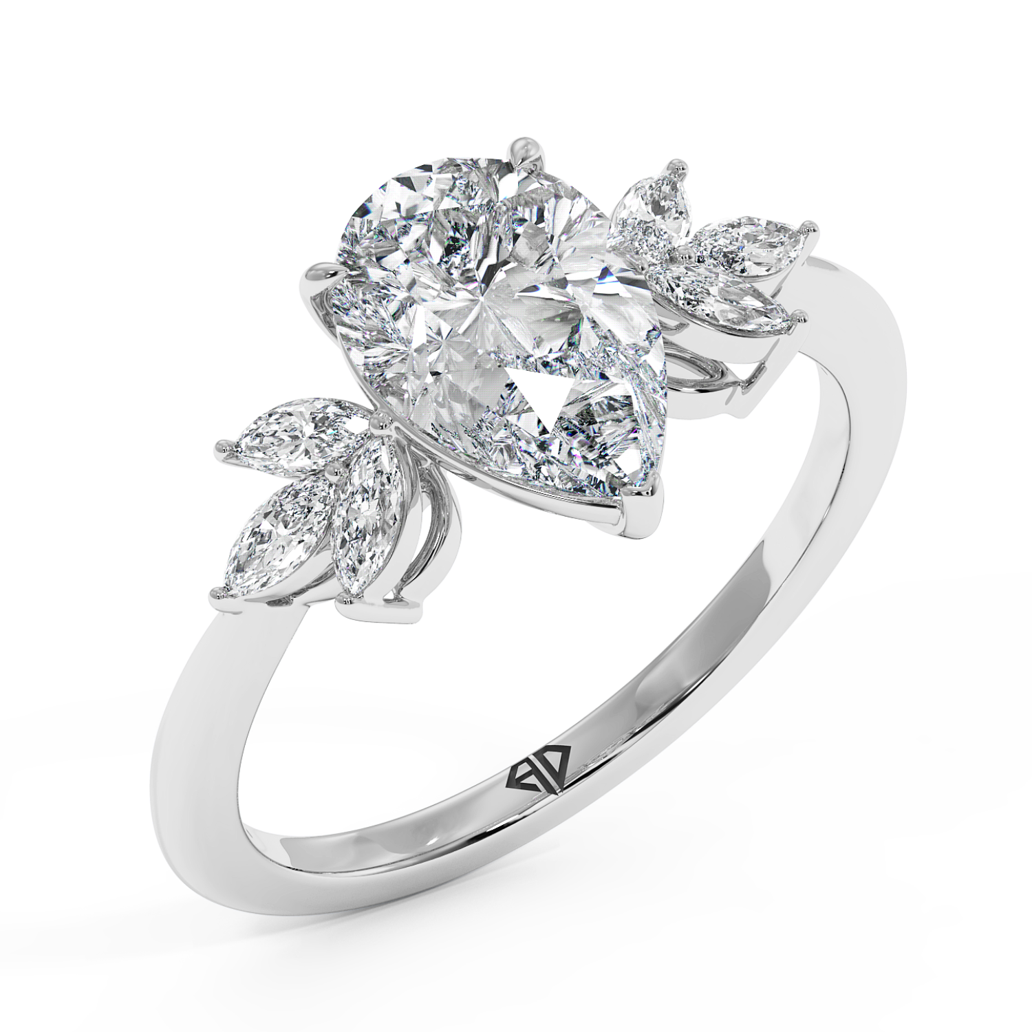 18K White Gold Heidi Engagement Ring