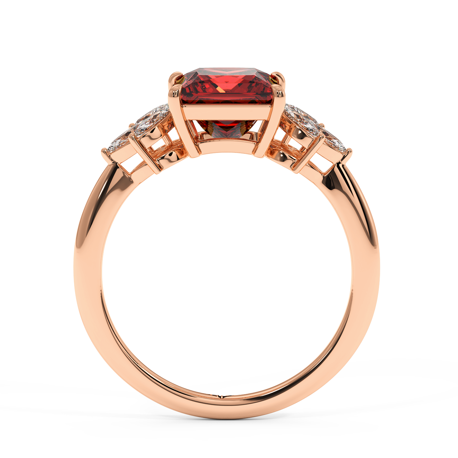 18K Rose Gold Heidi Engagement Ring