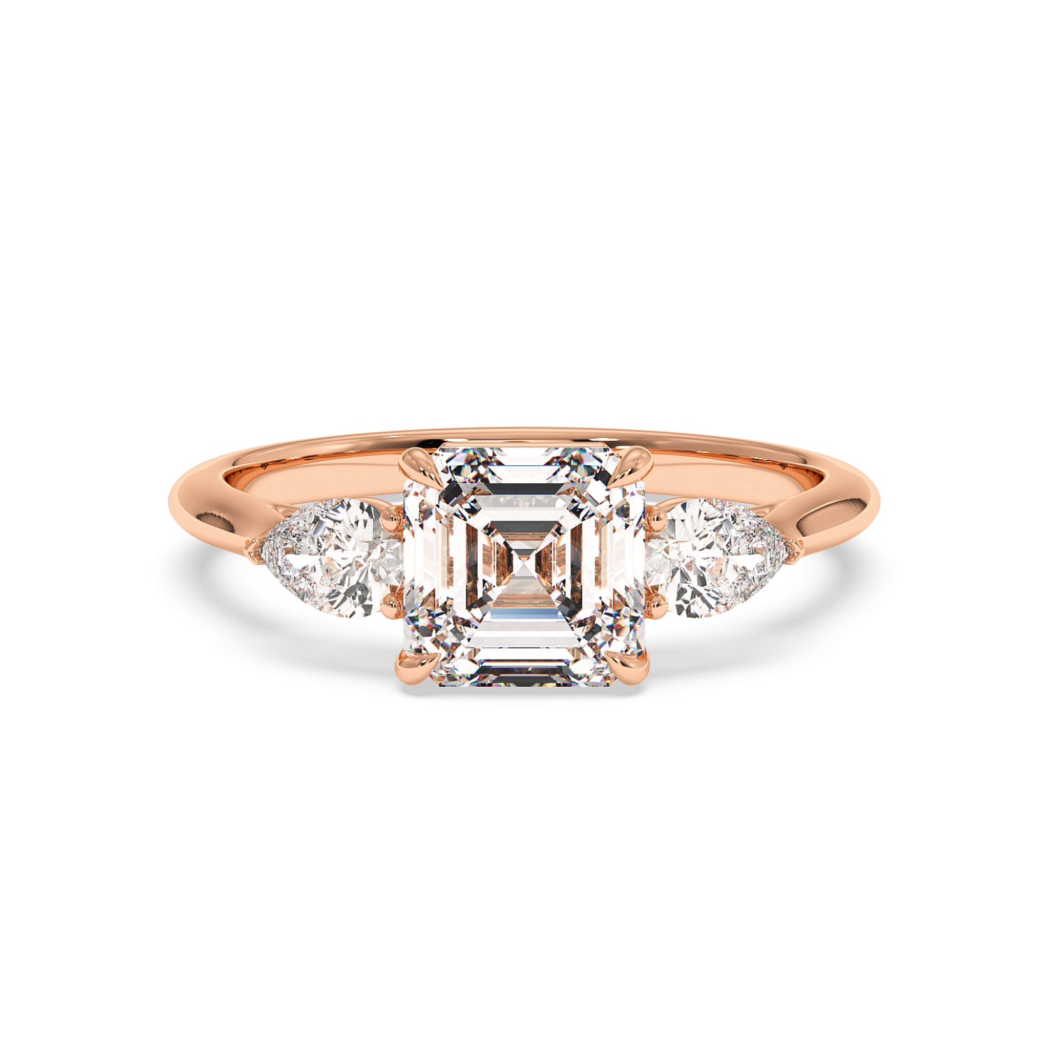 18K Rose Gold Verona Engagement Ring