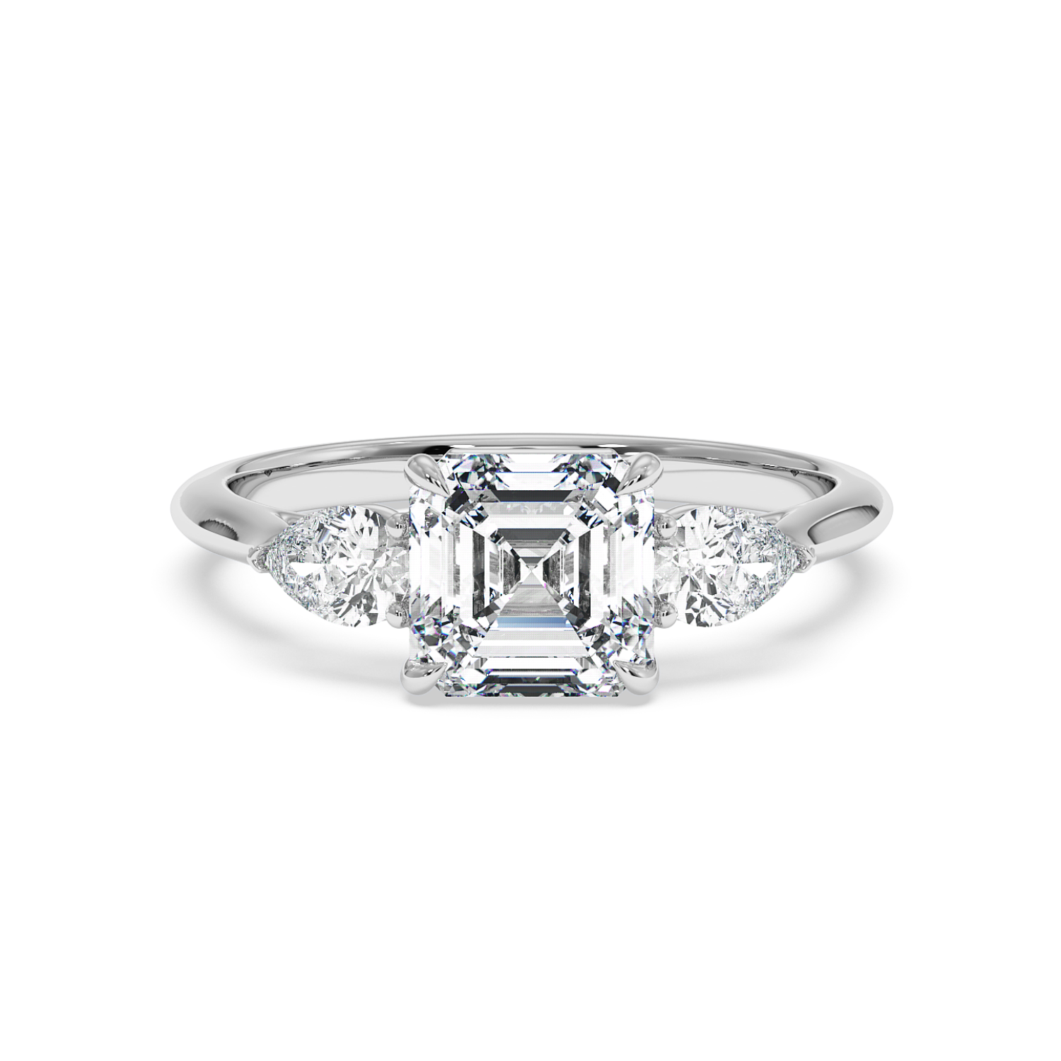 18K White Gold Verona Engagement Ring