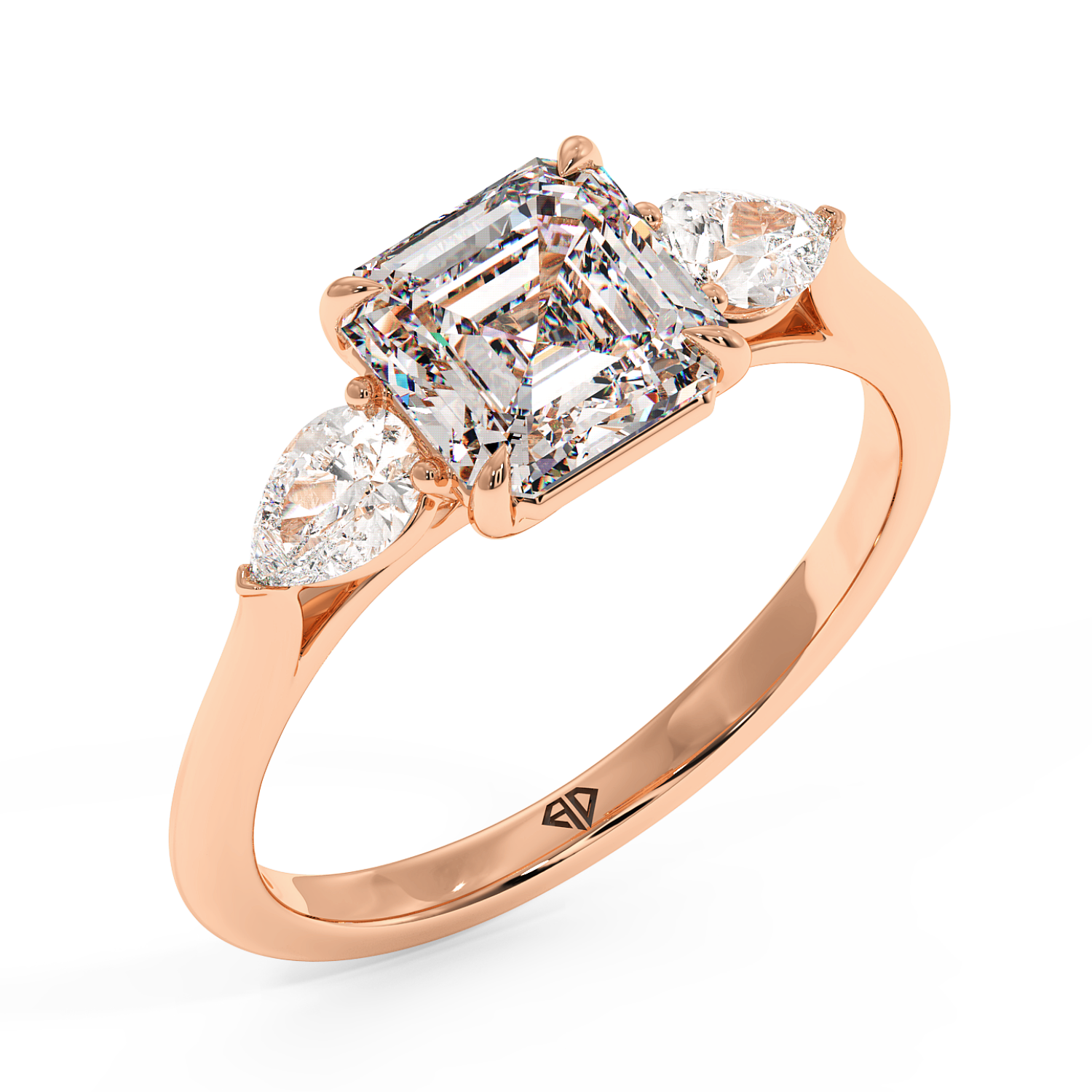 18K Rose Gold Verona Engagement Ring