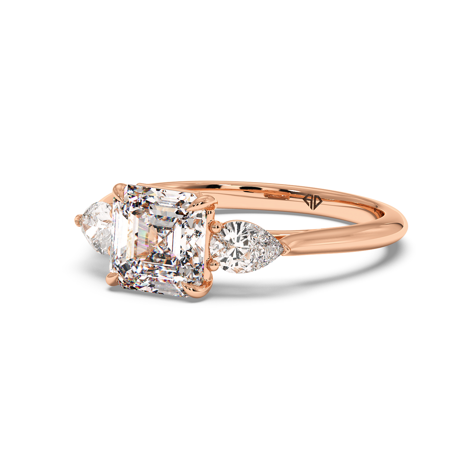 18K Rose Gold Verona Engagement Ring