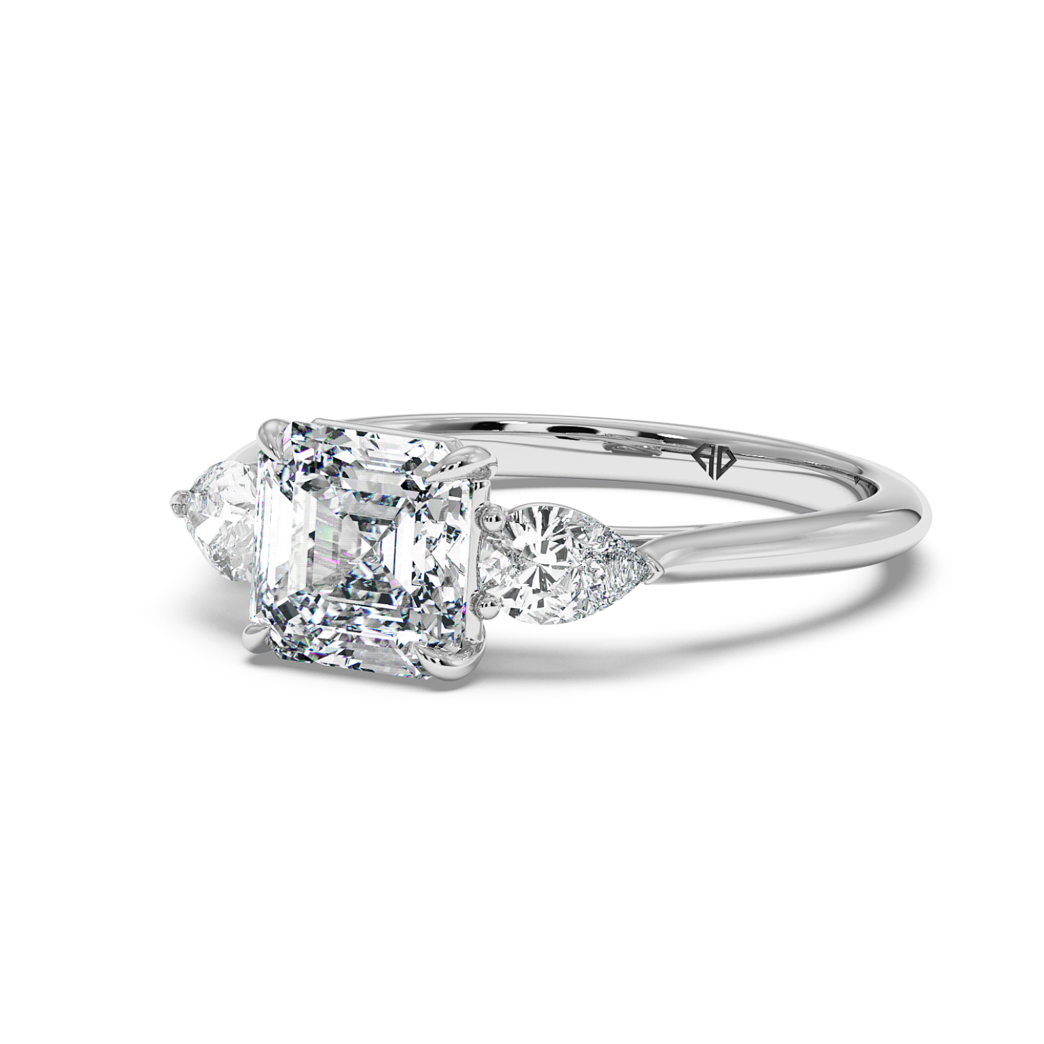 18K White Gold Verona Engagement Ring