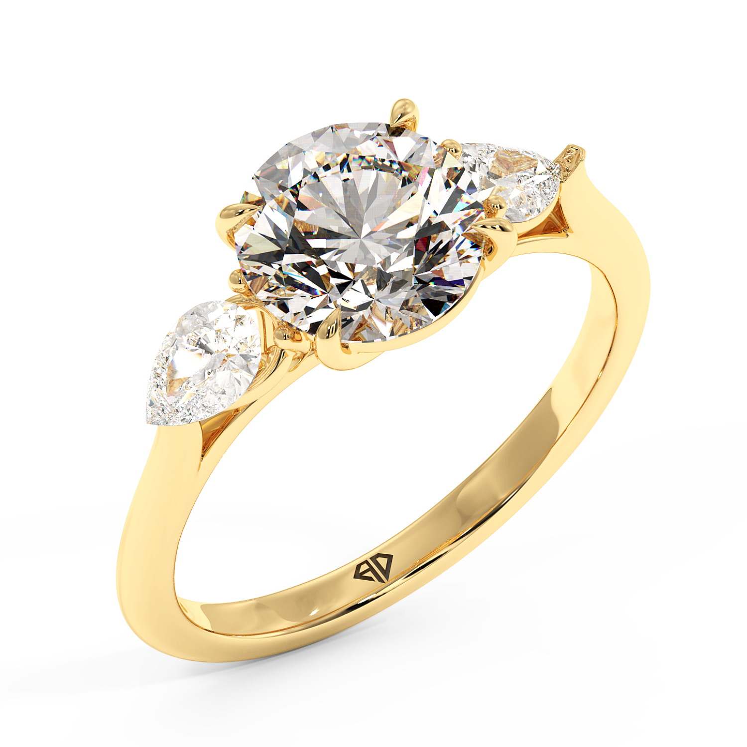 18K Yellow Gold Verona Engagement Ring