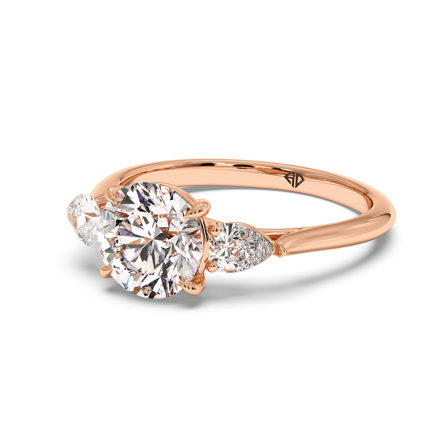 18K Rose Gold Verona Engagement Ring