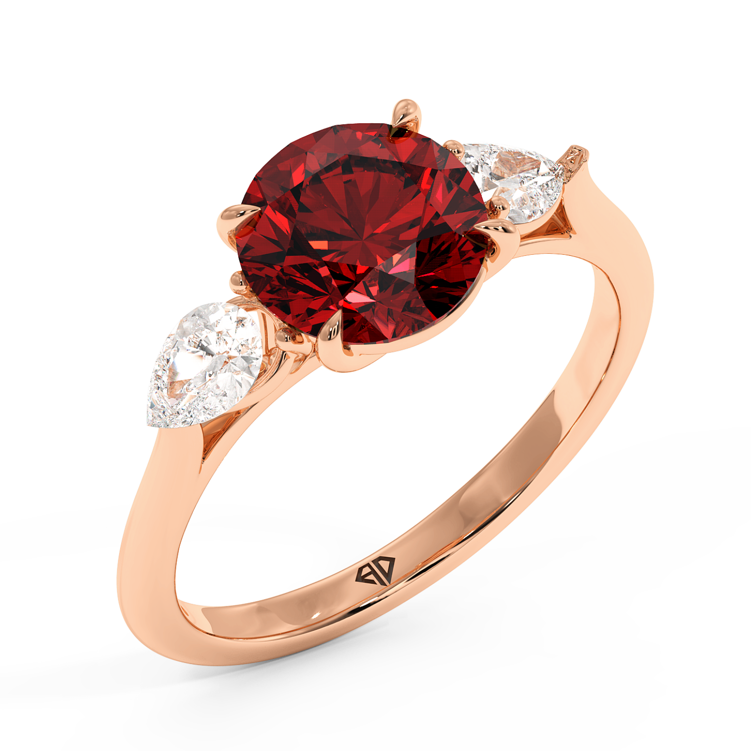 18K Rose Gold Verona Engagement Ring