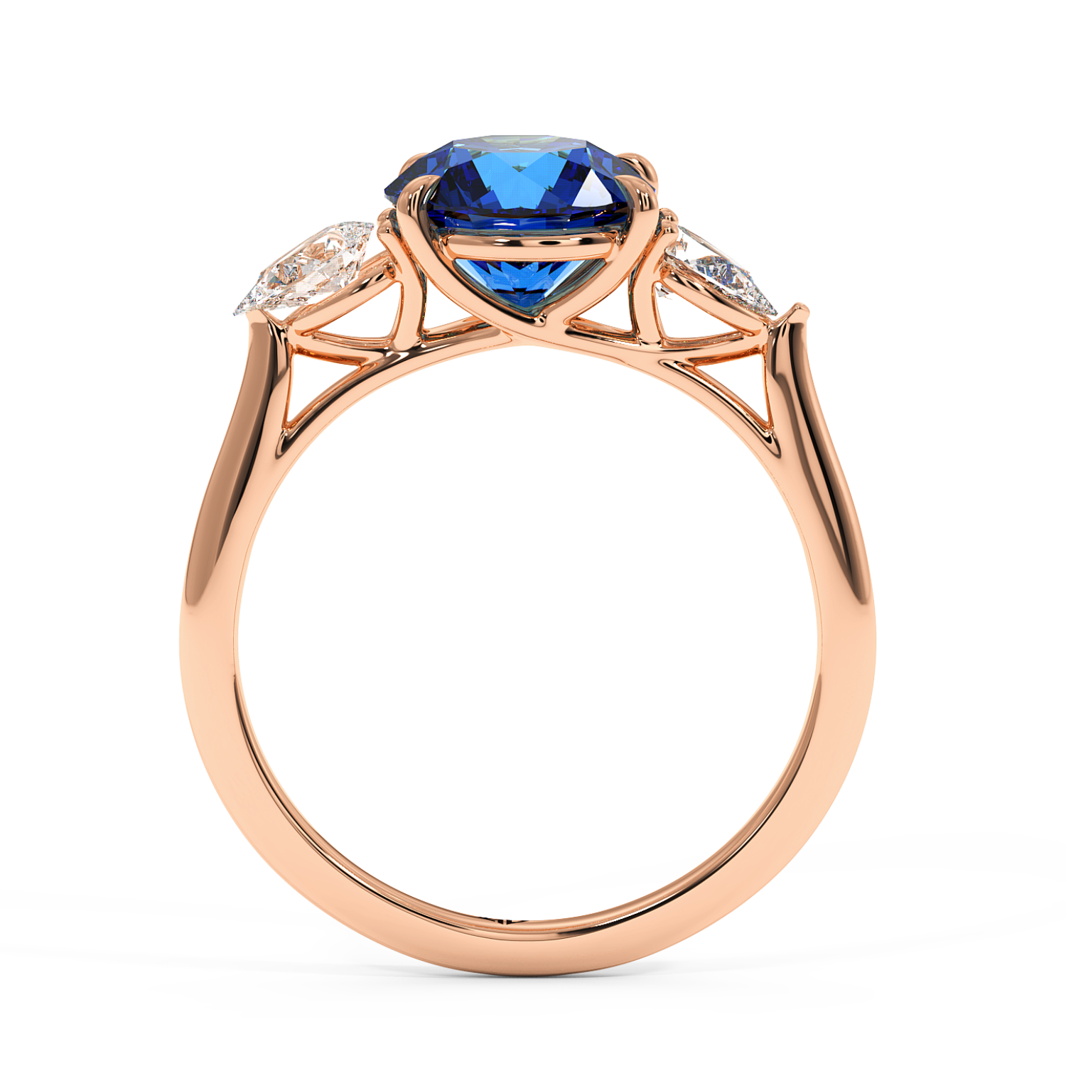 18K Rose Gold Verona Engagement Ring