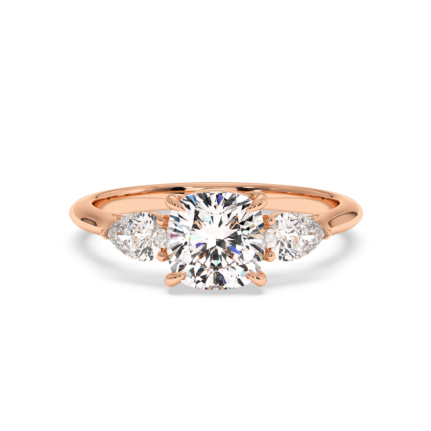 18K Rose Gold Verona Engagement Ring