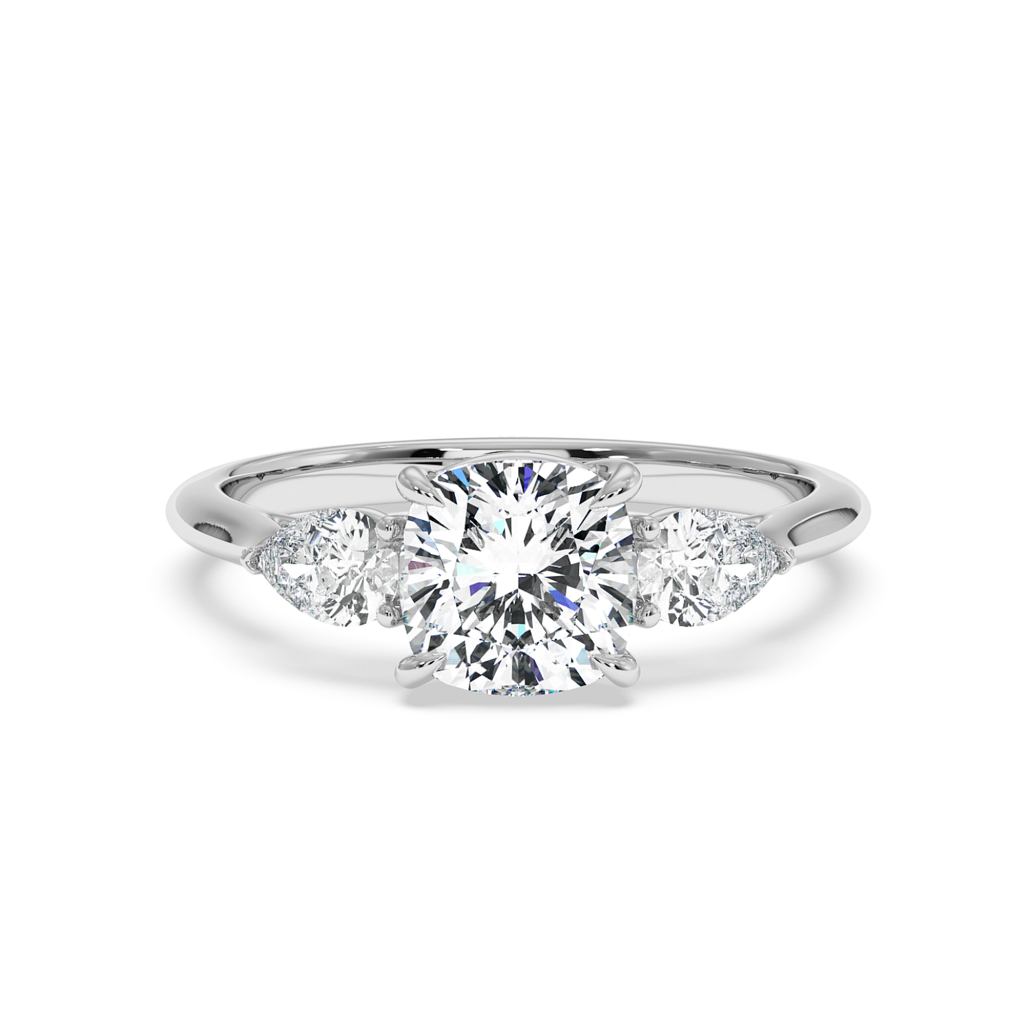 18K White Gold Verona Engagement Ring