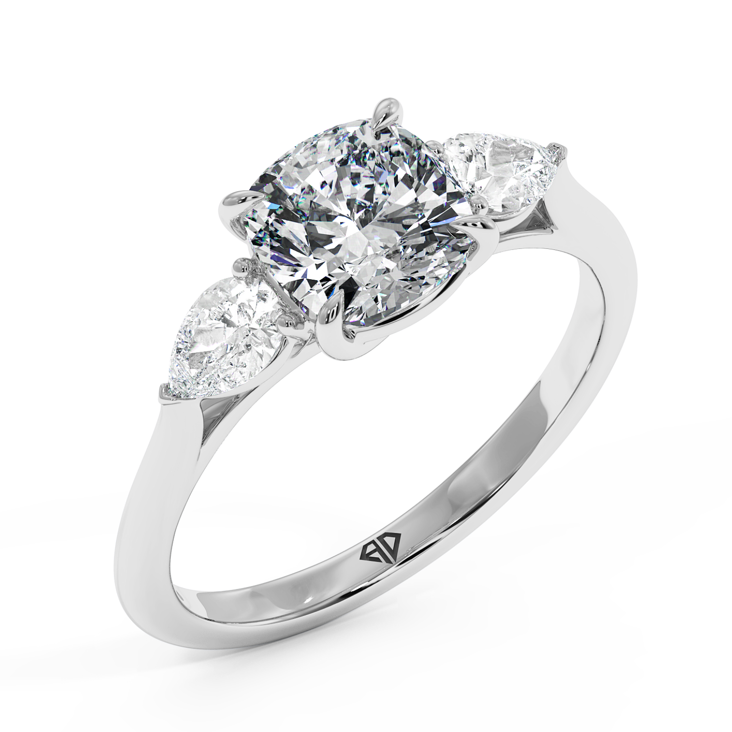 18K White Gold Verona Engagement Ring