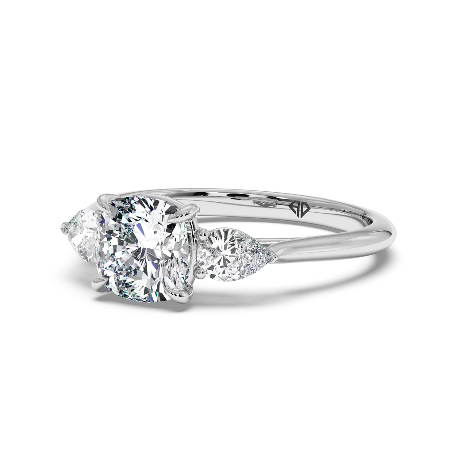 18K White Gold Verona Engagement Ring