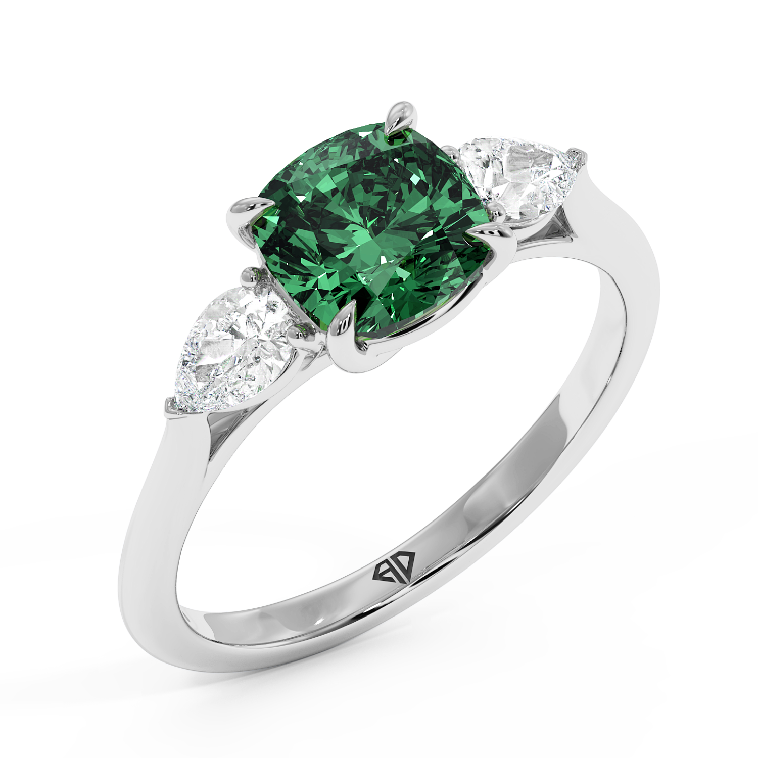 18K White Gold Verona Engagement Ring