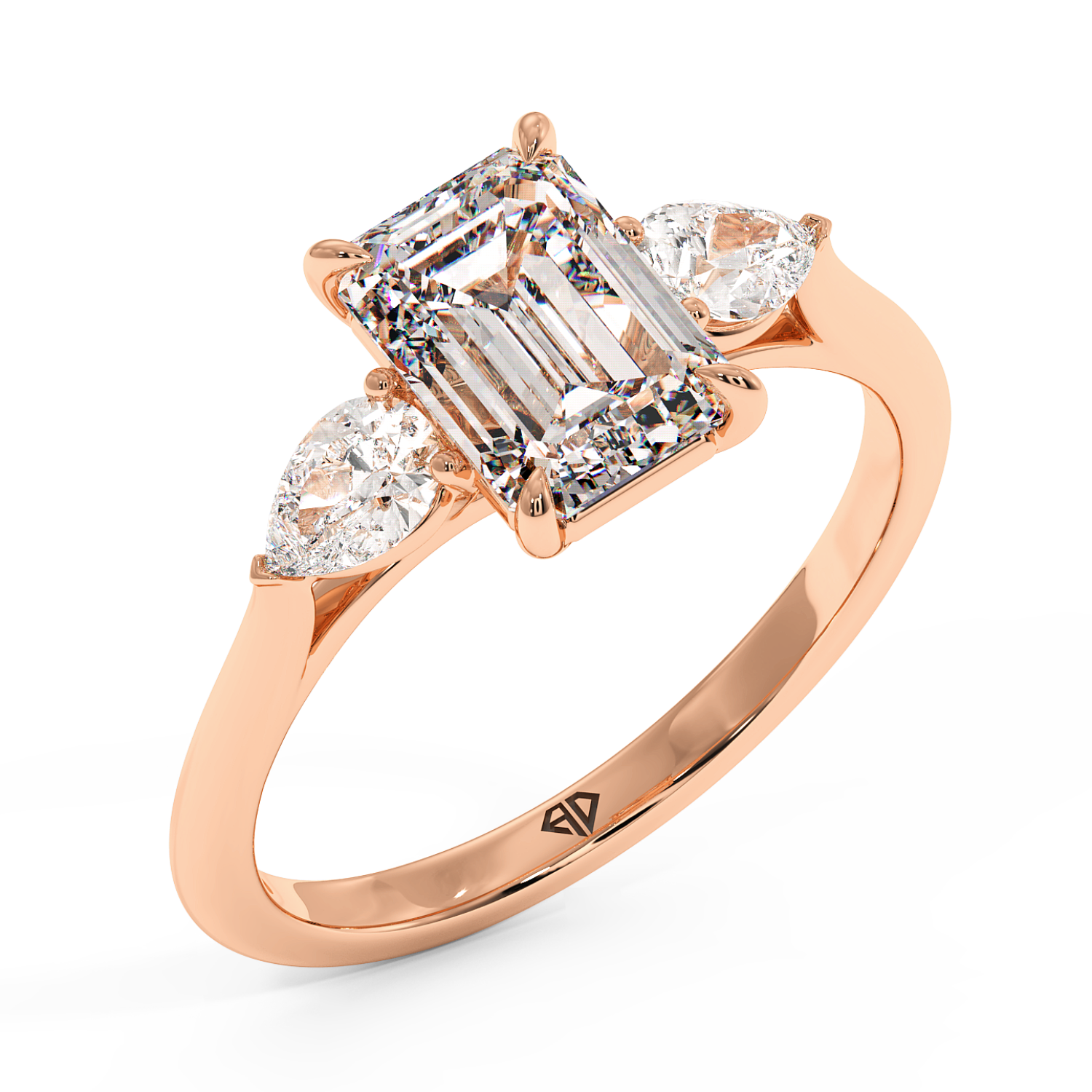 18K Rose Gold Verona Engagement Ring