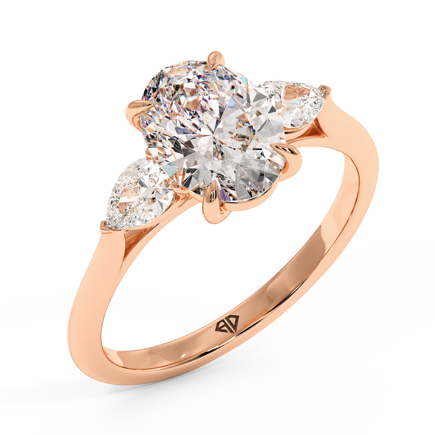 18K Rose Gold Verona Engagement Ring