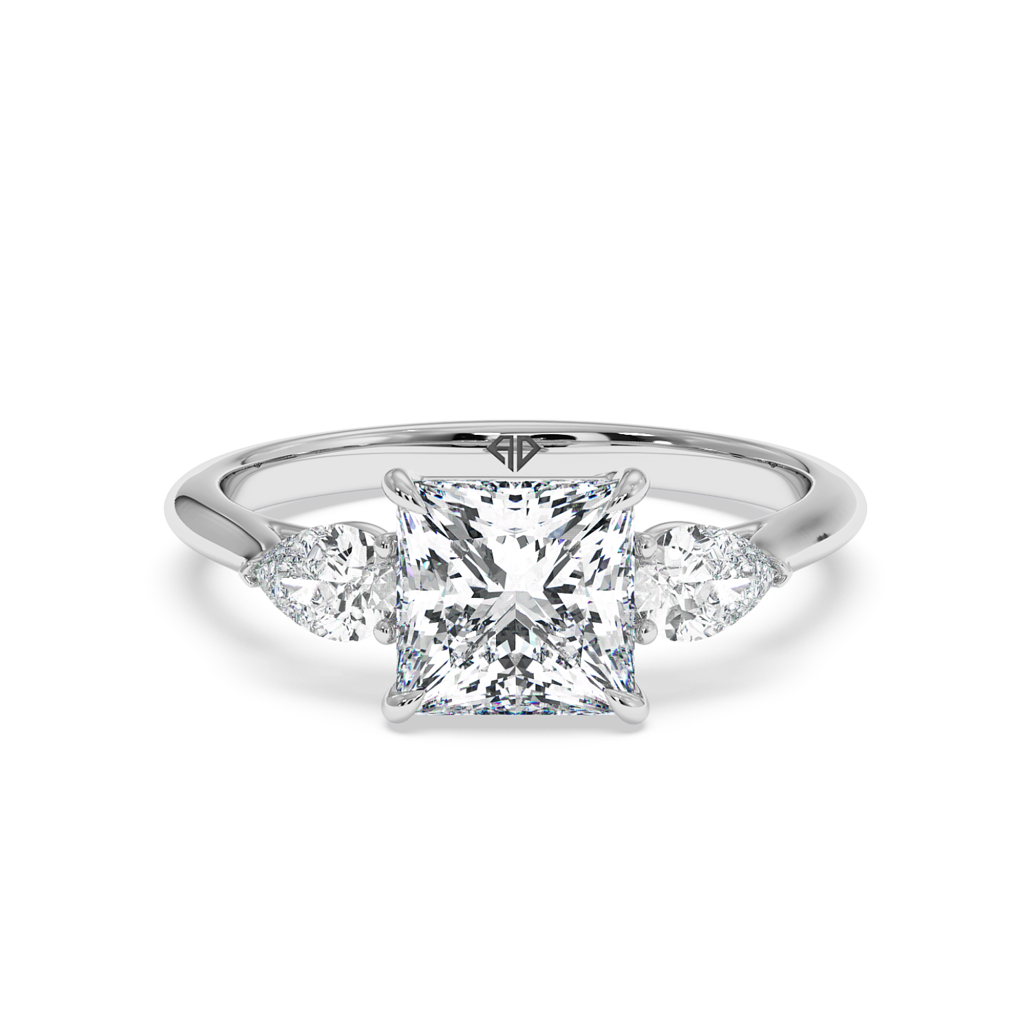 18K White Gold Verona Engagement Ring